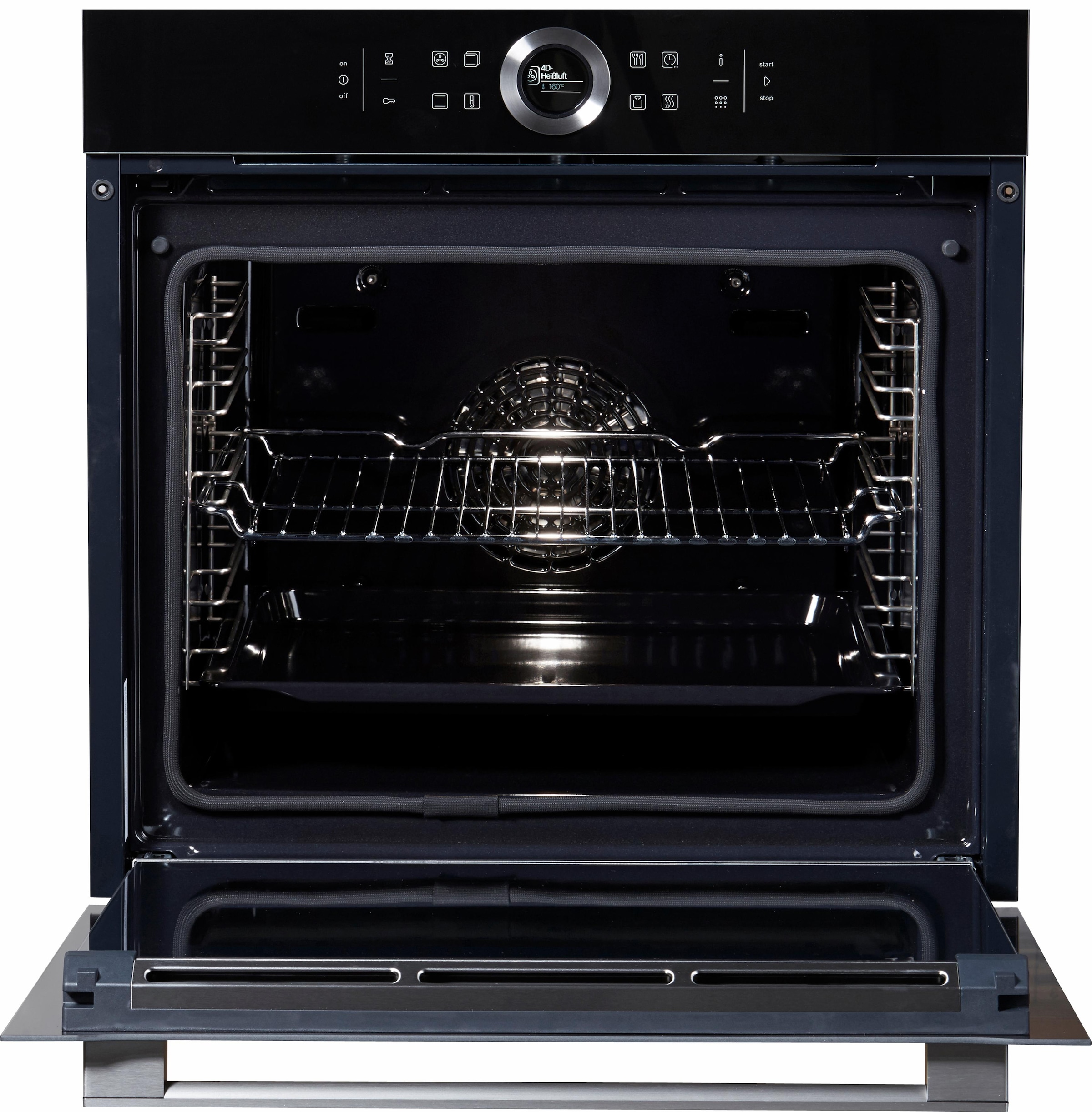 BOSCH Pyrolyse Backofen »HBG675BB1«, Serie 8, HBG675BB1, mit Teleskopauszug nachrüstbar, Pyrolyse-Selbstreinigung, mit AutoPilot