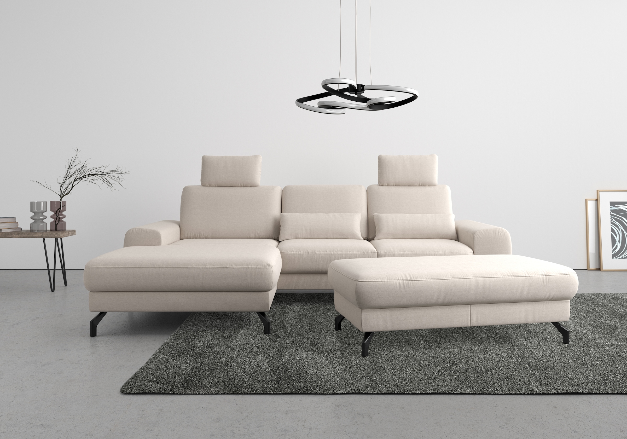 sit&more Ecksofa "Cinturo L-Form" inklusive Sitztiefenverstellung und Feder günstig online kaufen