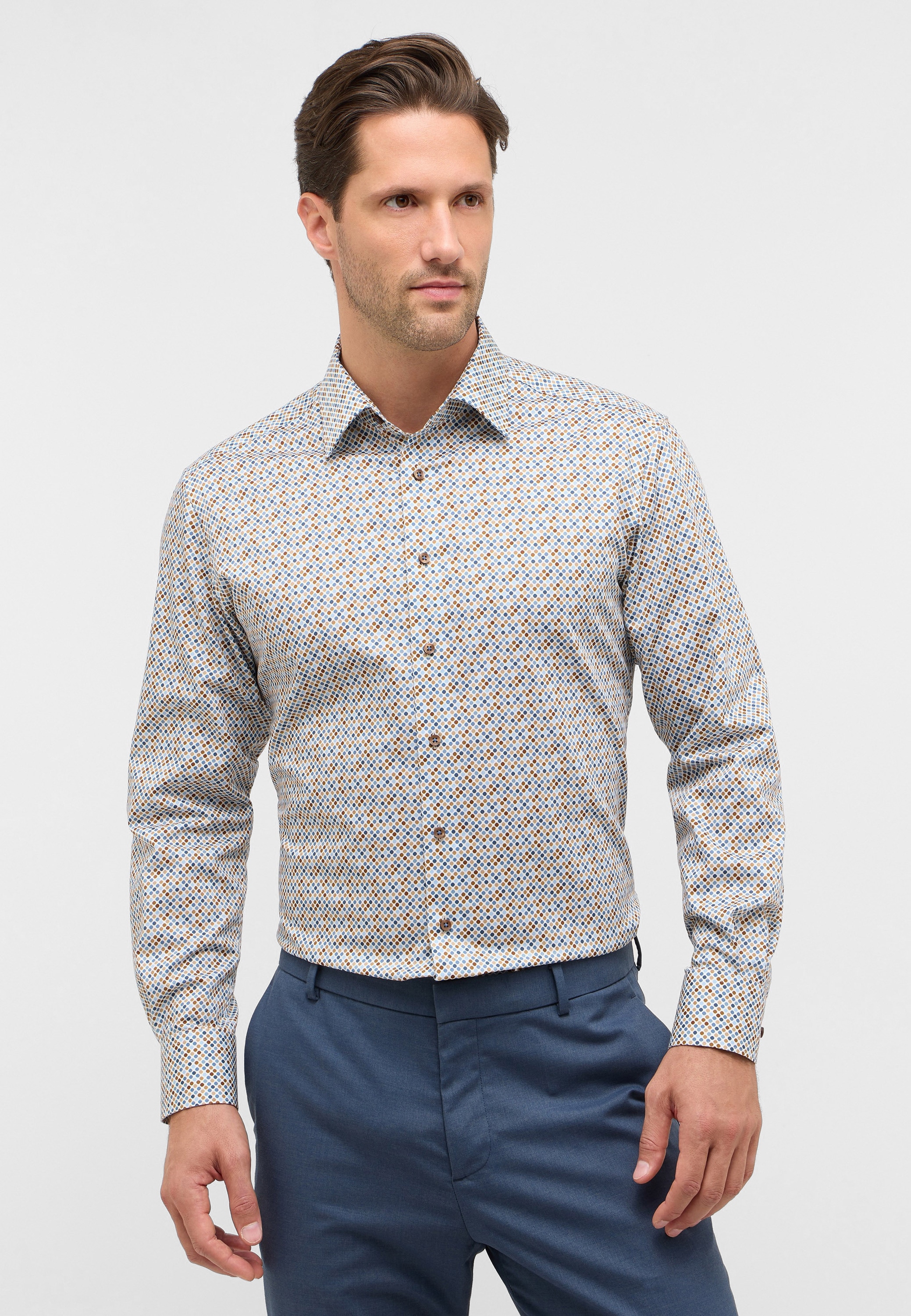 Eterna Langarmhemd "MODERN FIT" NON IRON (bügelfrei) günstig online kaufen