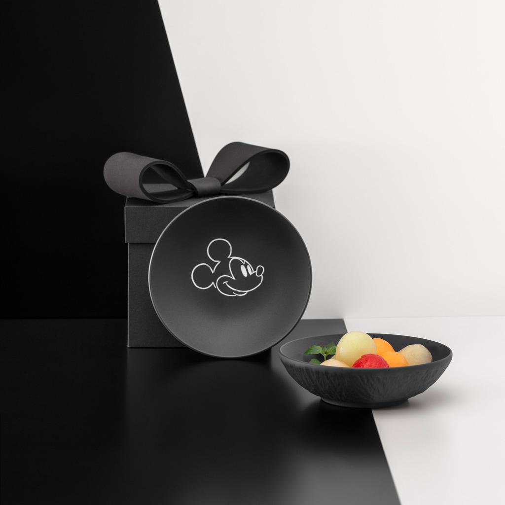 Villeroy & Boch Schale »Dessertschalen Manufacture Rock - Mickey Mouse ø 13,2 cm 6er Set schwarz« 6 Spülmaschinenfest, Mikrowellensicher