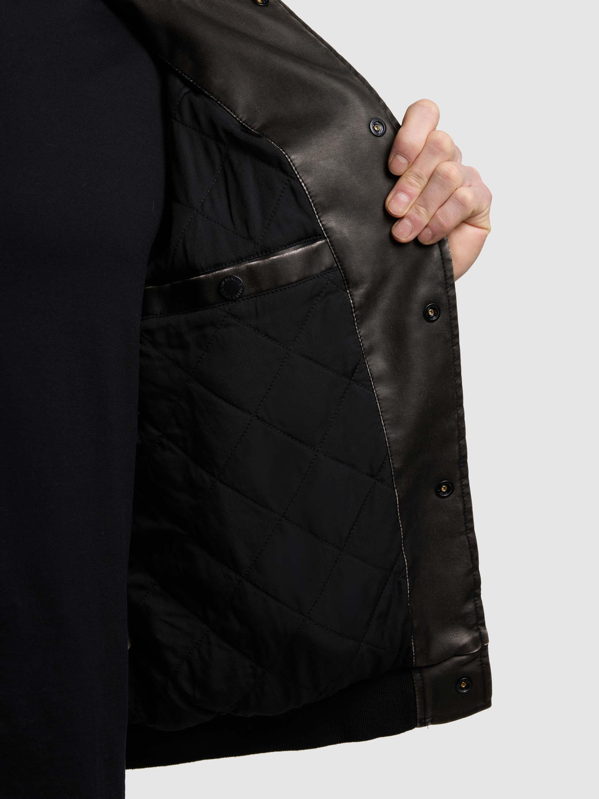 khujo Bomberjacke »Cale« ohne Kapuze Lässige Herren Kunstlederjacke