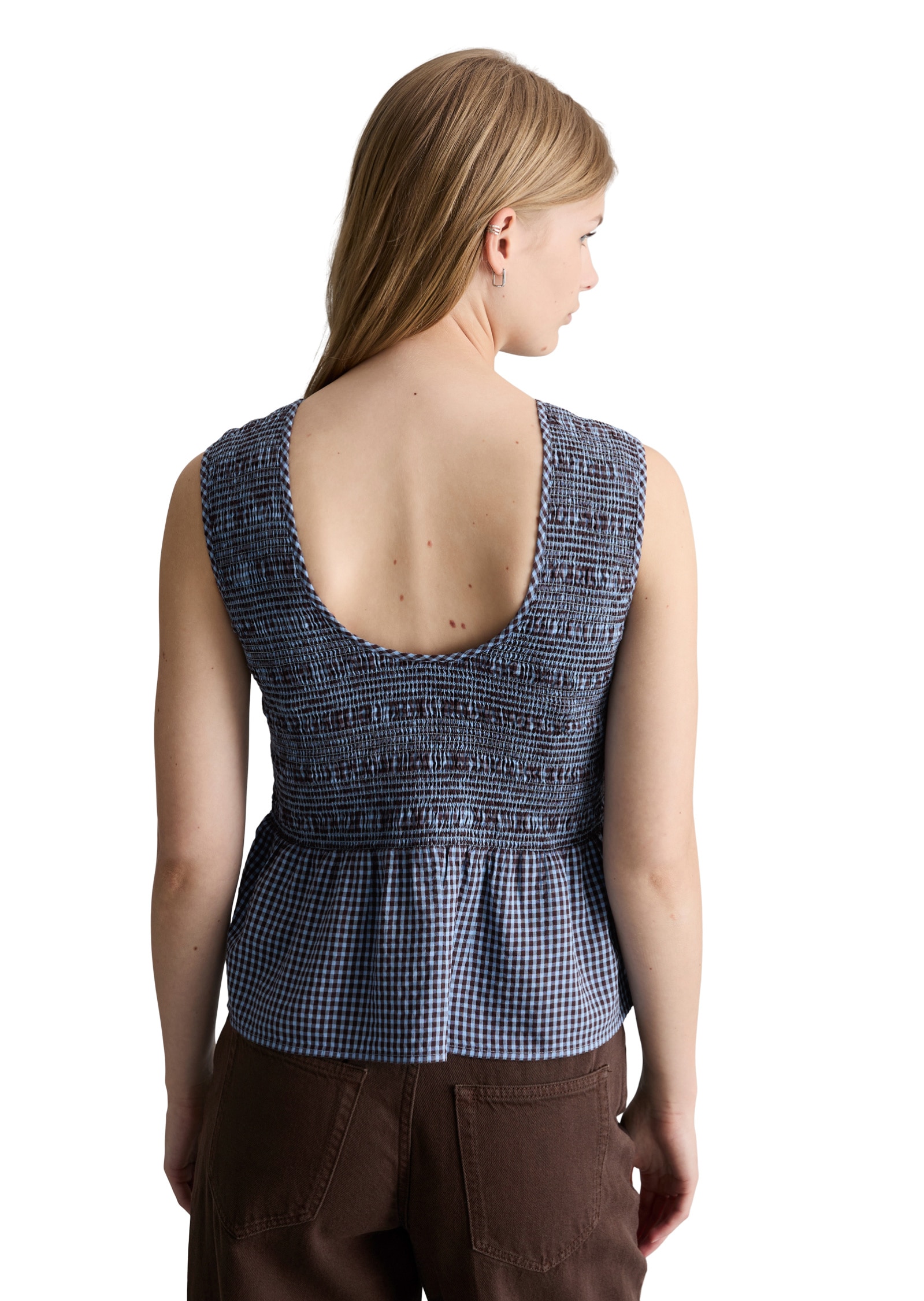 Marc O'Polo DENIM Blusentop »aus Baumwolle-Mix«