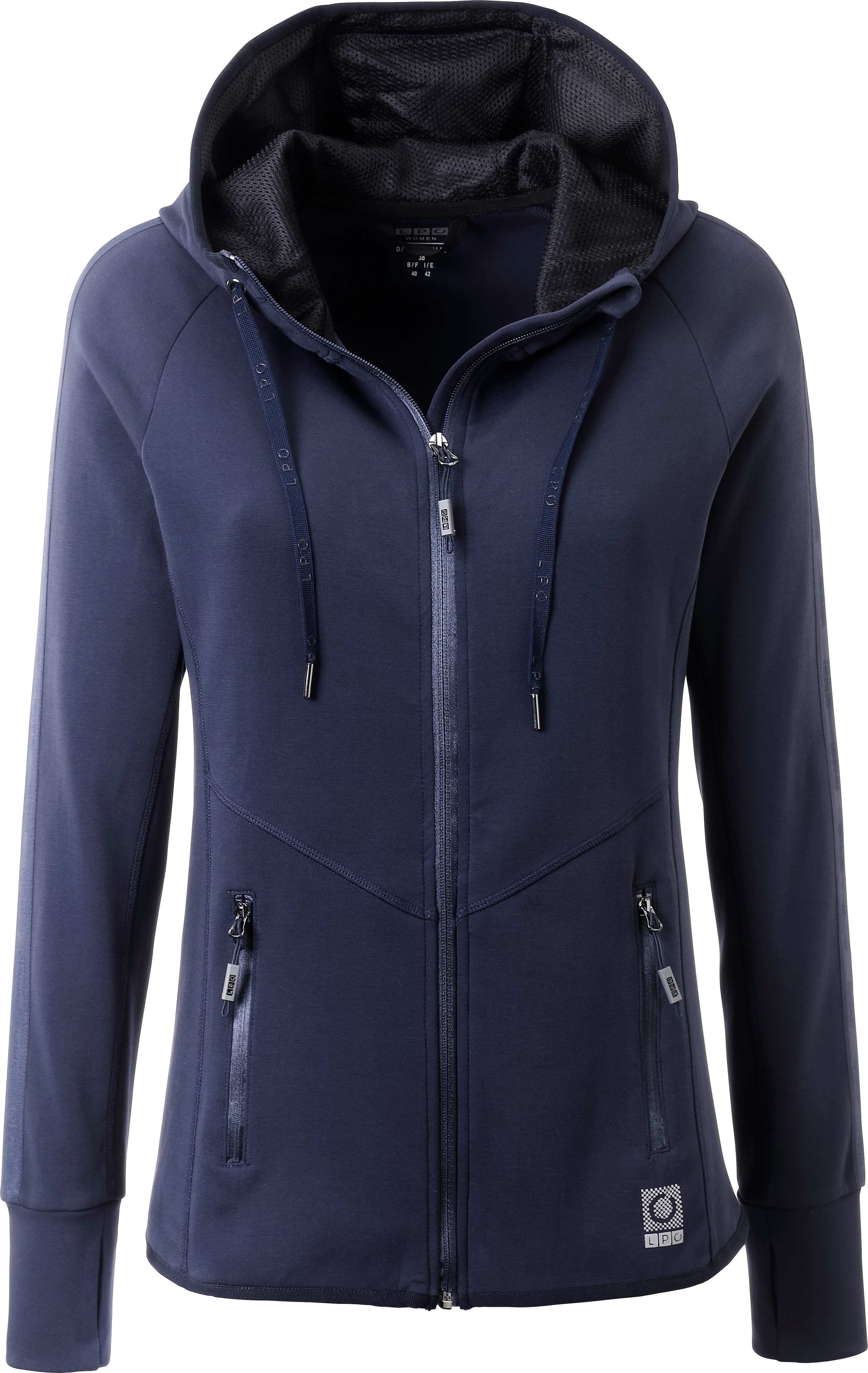 LPO Trainingsjacke "Veloria Damen-Fitnessjacke" mit Kapuze