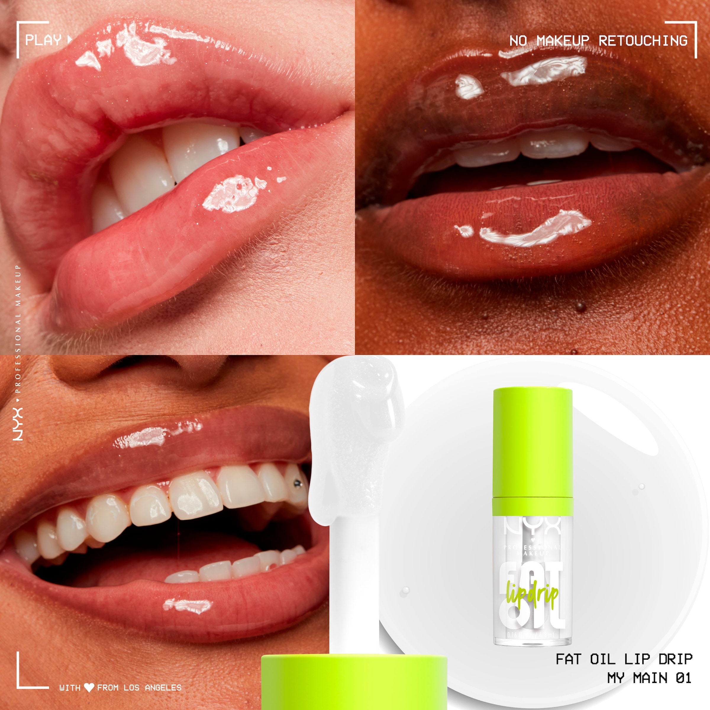 NYX Lipgloss »NYX Professional Makeup Fat Oil lip Drip - Lippgloss«, mit natürlichen Inhaltstoffen