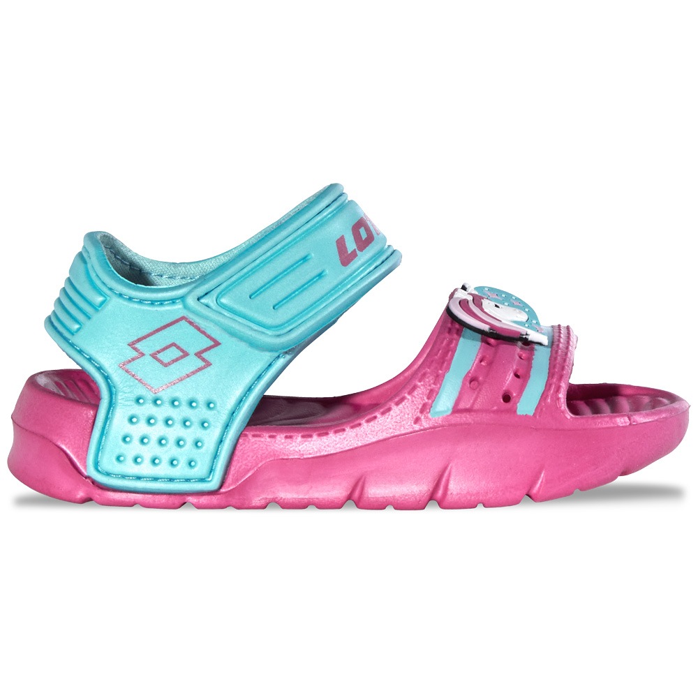 Sandale LOTTO, Mädchen, Gr. 28, pink, aqua, Synthetik, mehrfarbig, Schuhe Sandale, - ideal für Spielplatz, Strand & Wasser