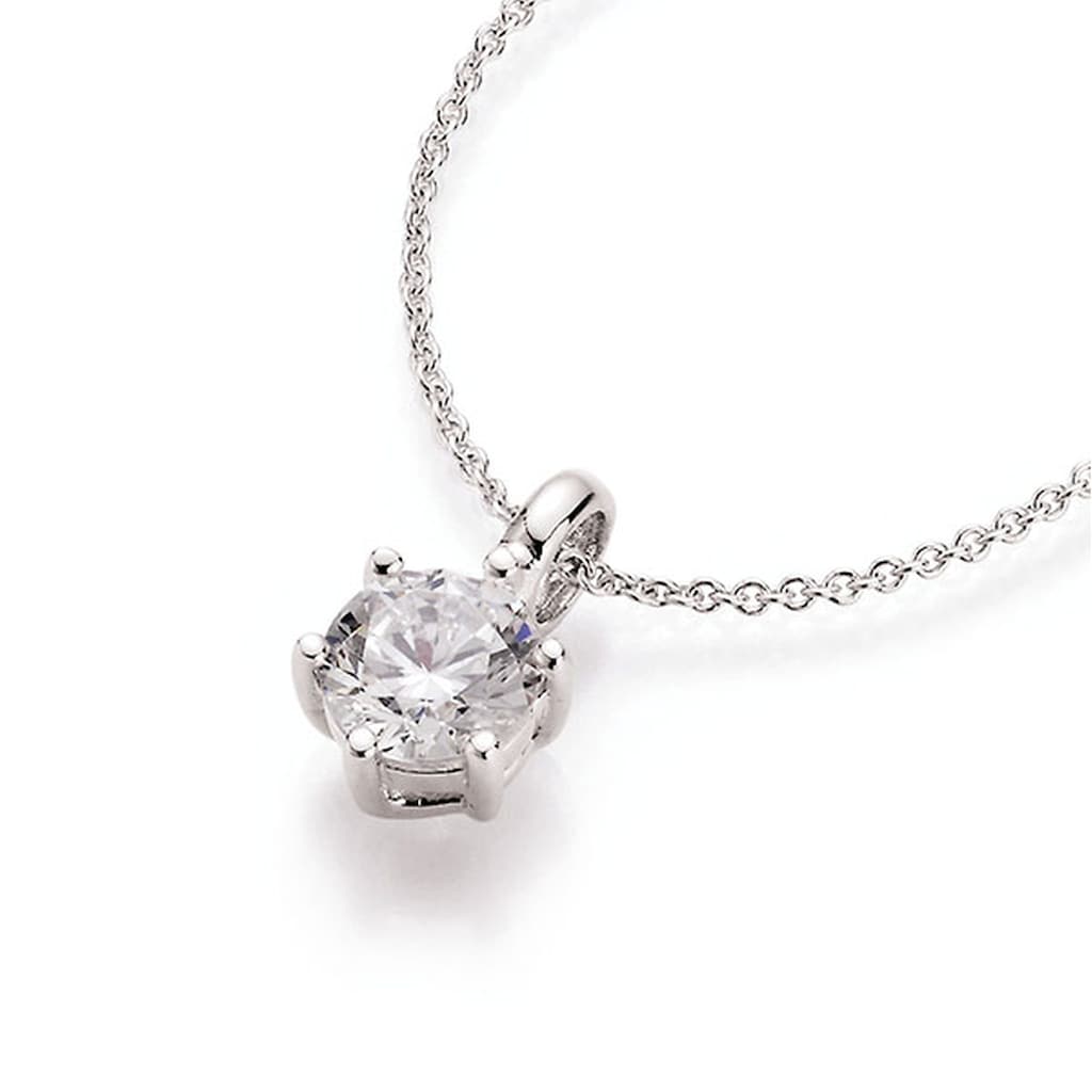 Smart Jewel Kette mit Anhänger »Zirkonia-Anhänger Silber 925« Smart Jewel Kette mit Anhänger »Zirkonia-Anhänger Silber 925«