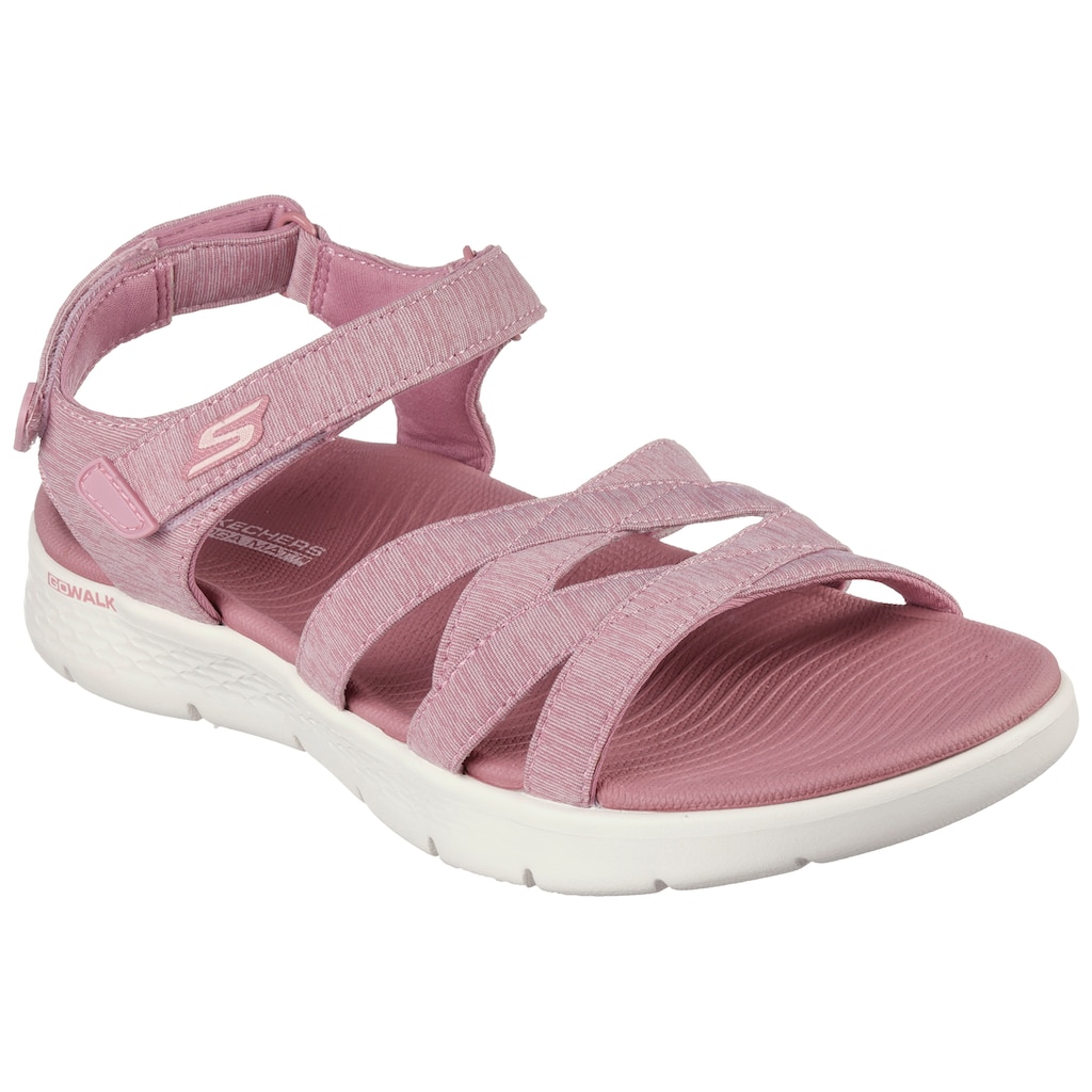 Skechers Sandale »GO WALK FLEX SANDAL-SUNSHINE«, Sommerschuh, Sandalette, Klettschuh, mit praktischem Klettverschluss