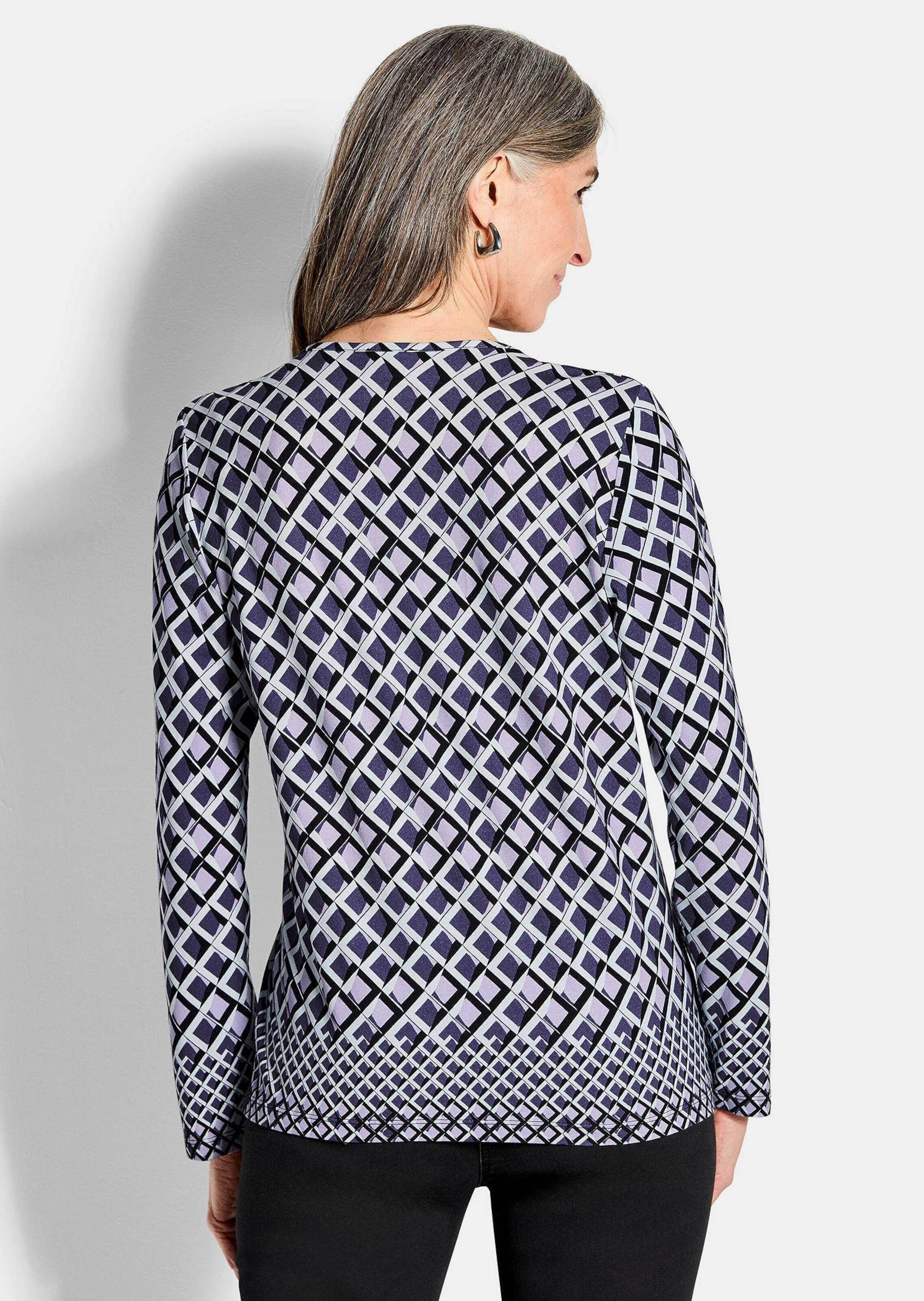 GOLDNER Print-Shirt »Kurzgröße Jersey-Shirt mit grafischem Print«