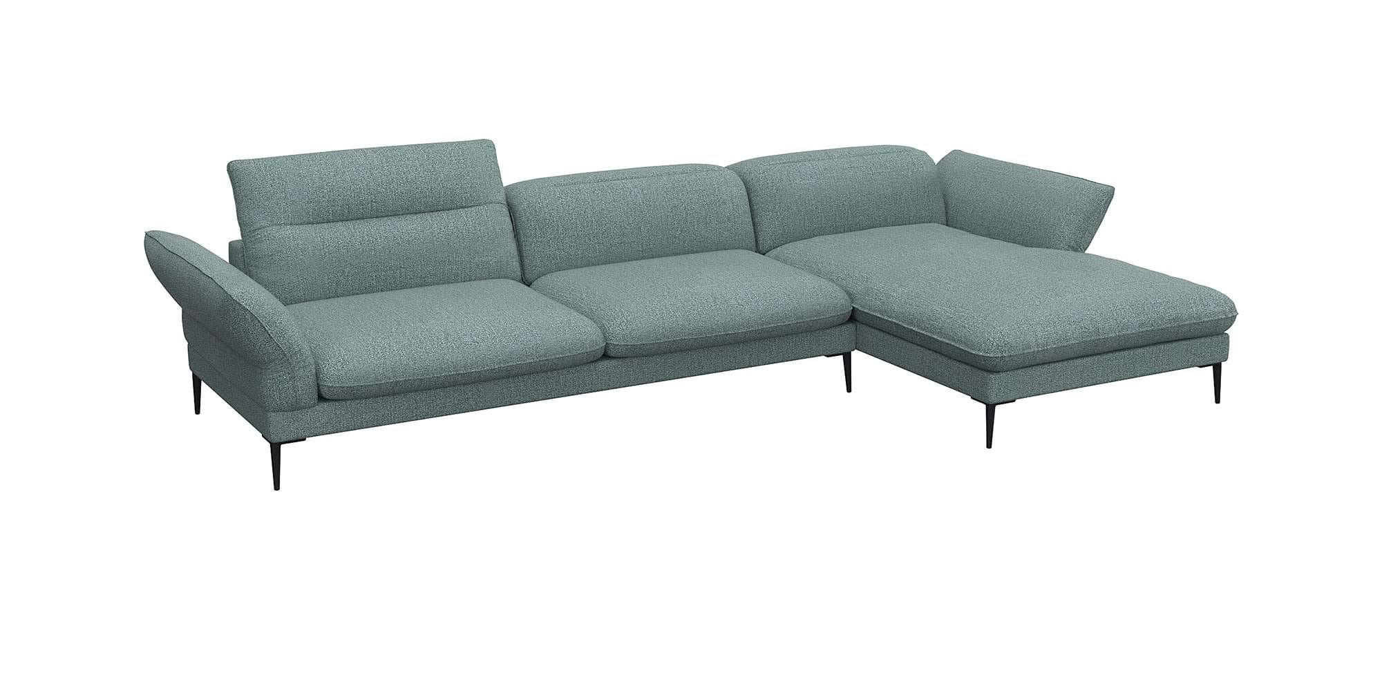 FLEXLUX Ecksofa "Salino, Funktionssofa mit Recamiere, Relaxsofa, Ecksofa", günstig online kaufen