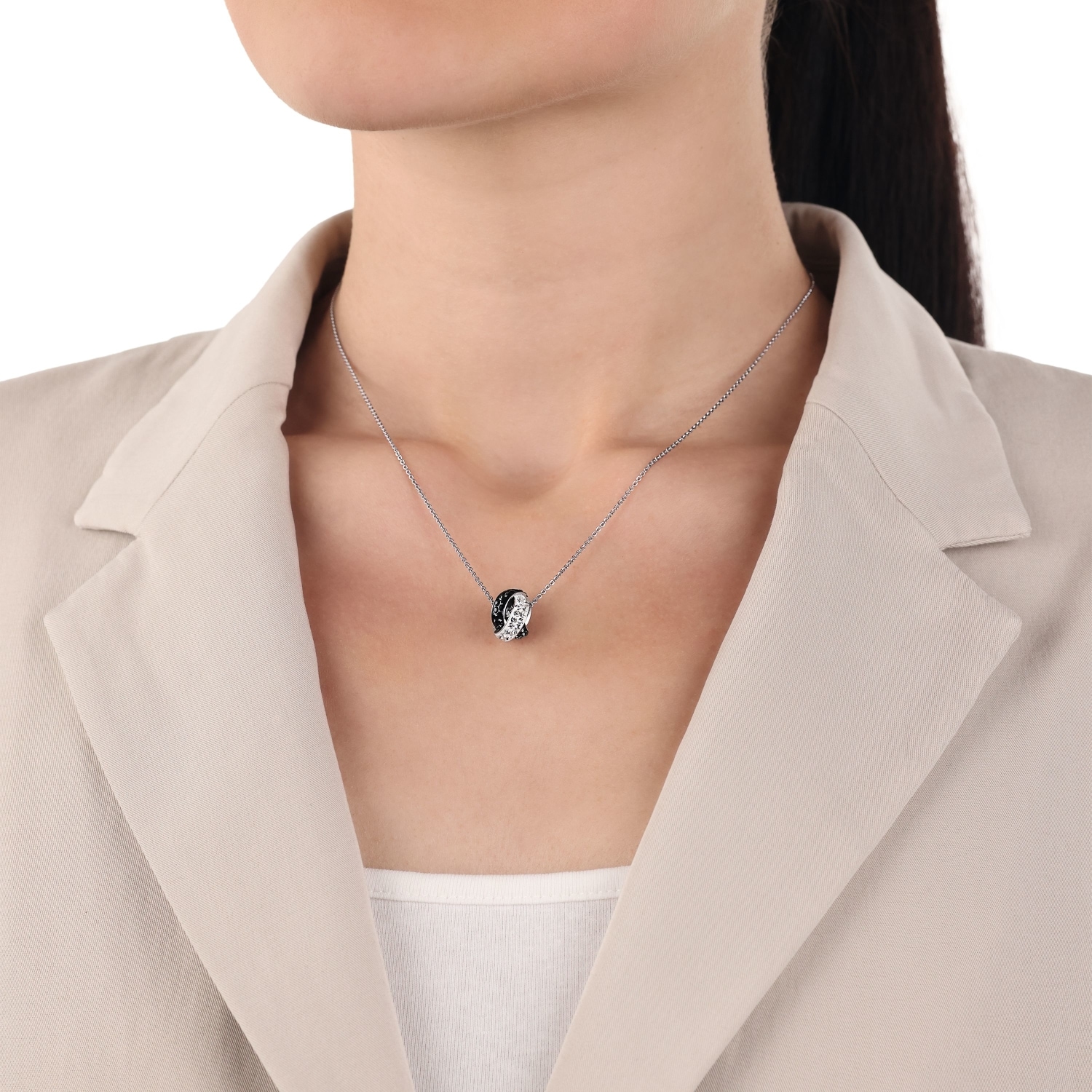 Amor Kette mit Anhänger »Knoten-Optik« mit Preciosa Crystal