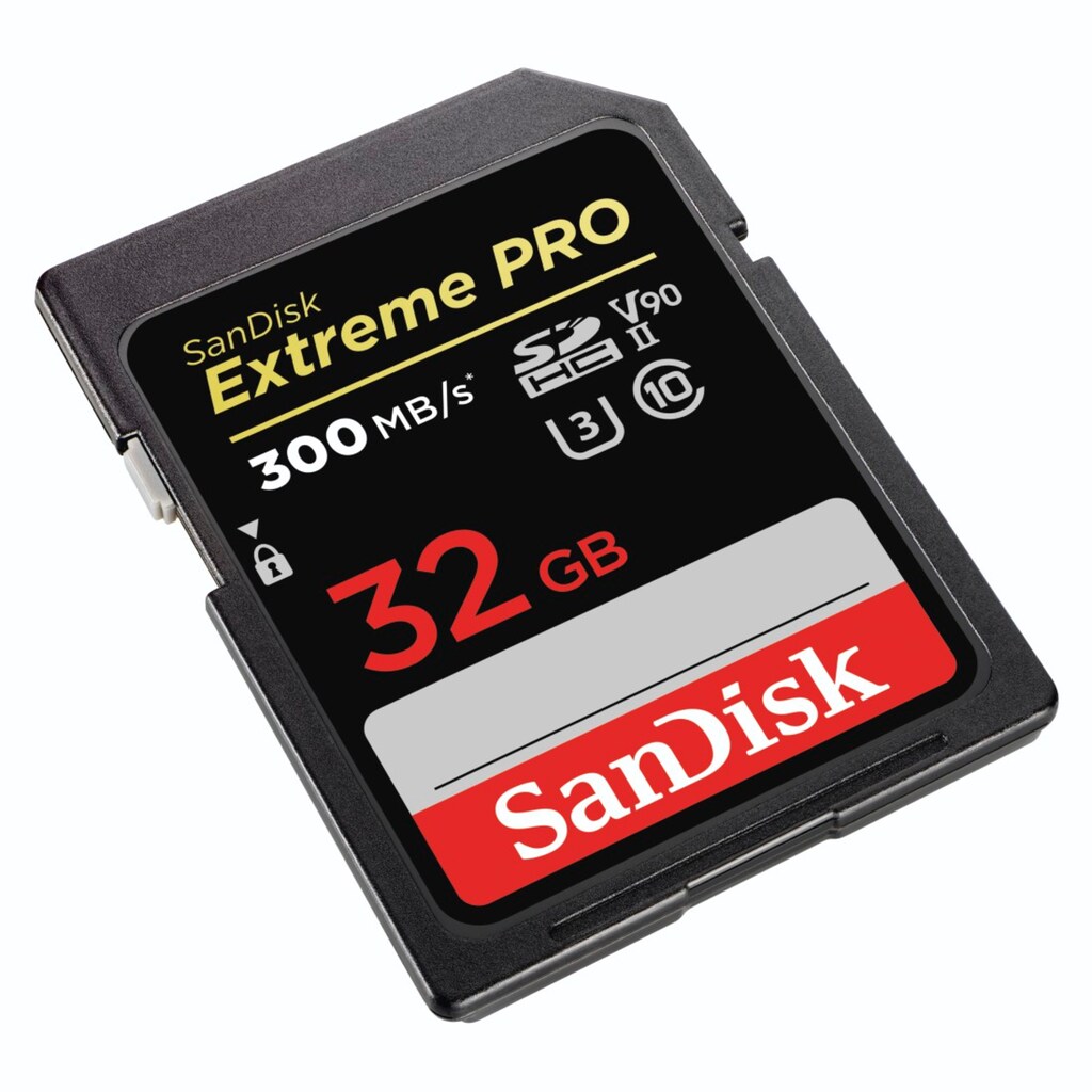 Sandisk Speicherkarte »Extreme Pro«, (UHS-I Class 10 300 MB/s Lesegeschwindigkeit)