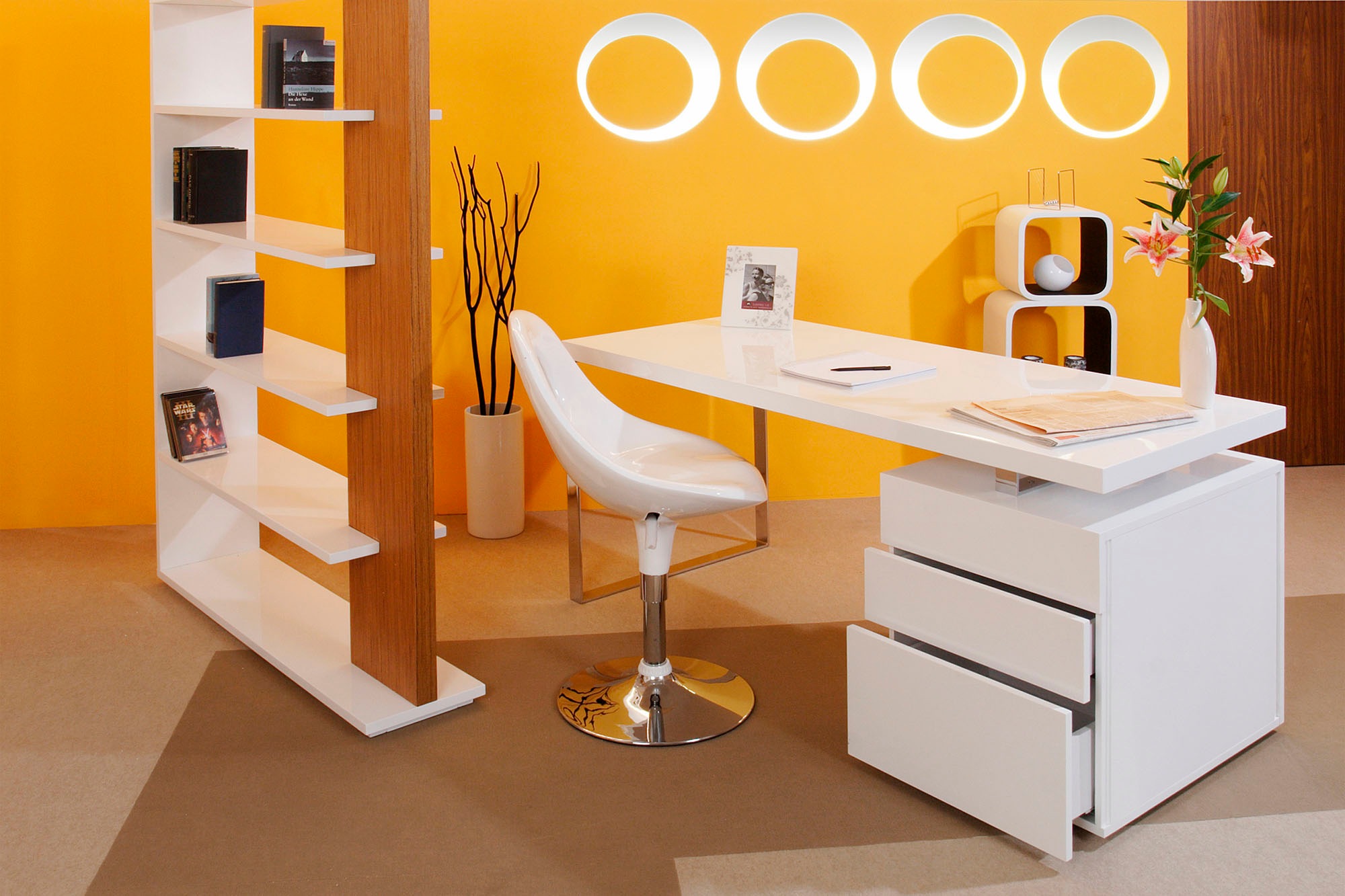 SalesFever Schreibtisch "Varberg - Arbeitsplatz Deluxe Design-Laptoptisch" günstig online kaufen