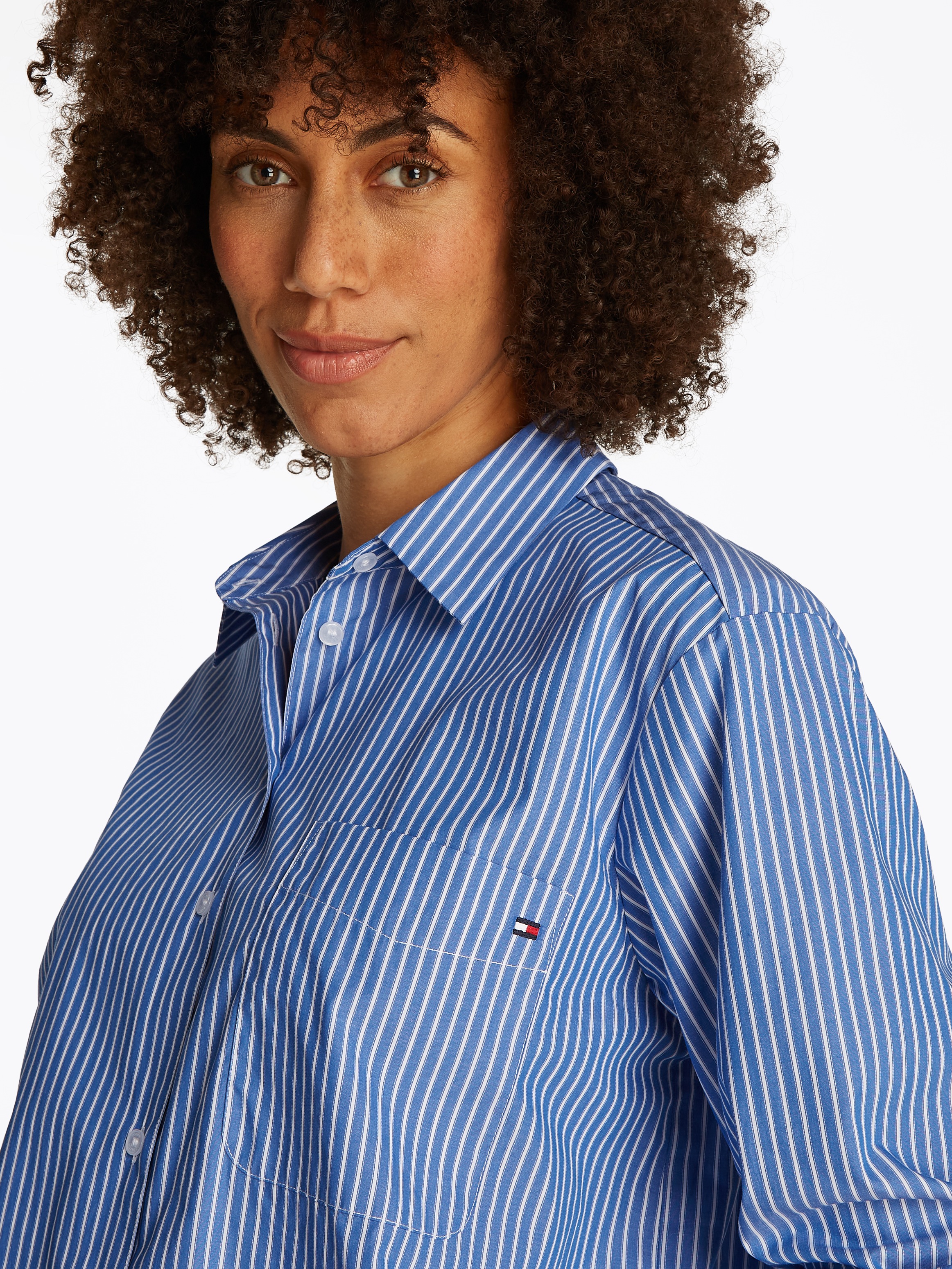 Tommy Hilfiger Langarmbluse "ESS POPLIN EASY FIT SHIRT" Baumwolle günstig online kaufen