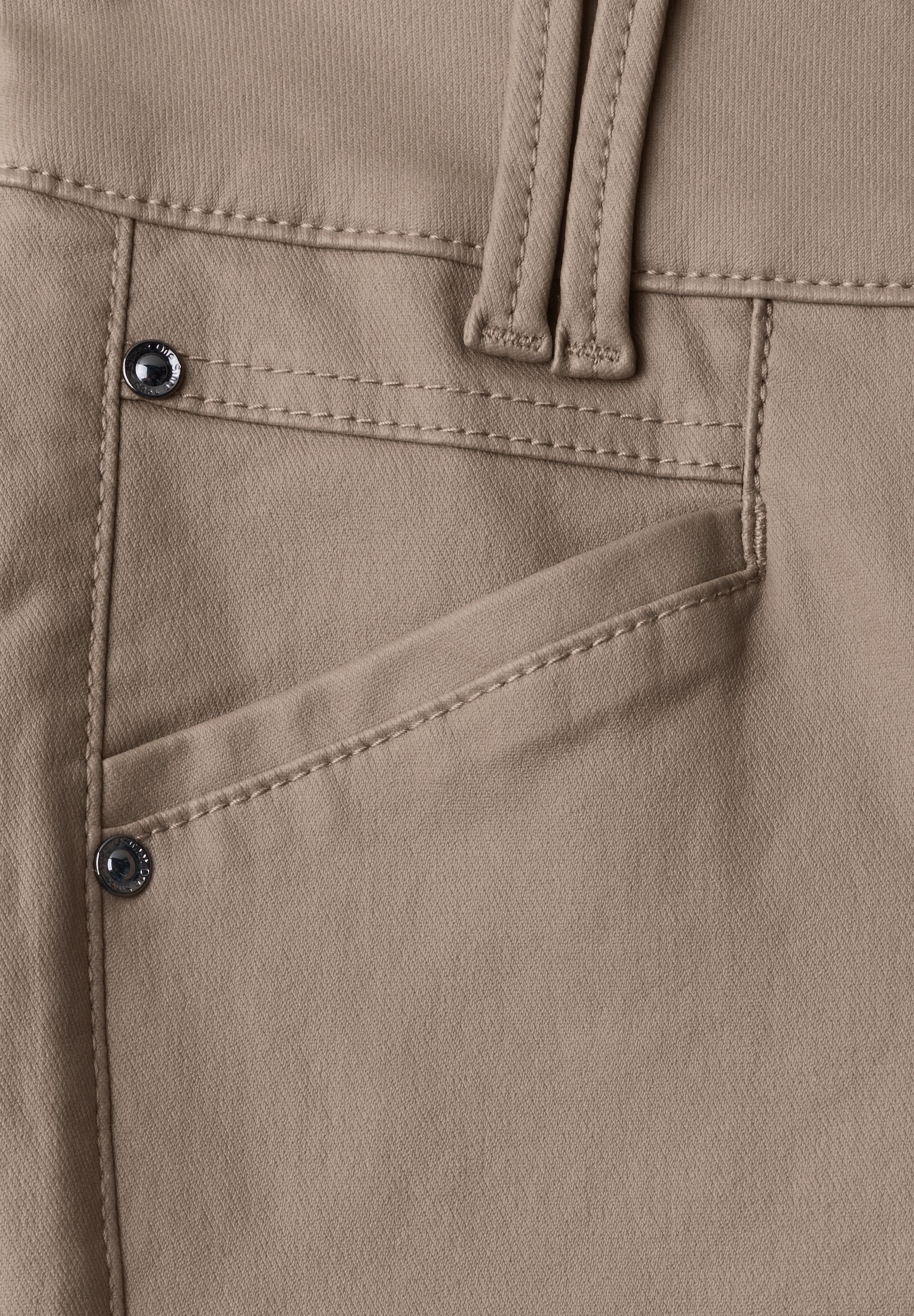 STREET ONE Röhrenhose  in Fake-Leder-Optik