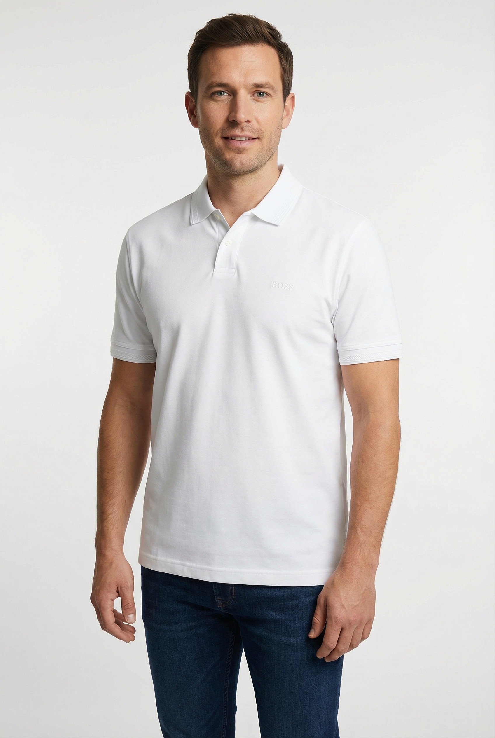 BOSS ORANGE Poloshirt "Pe Interlock" aus Baumwoll-Piqué mit Logo-Print Regu günstig online kaufen