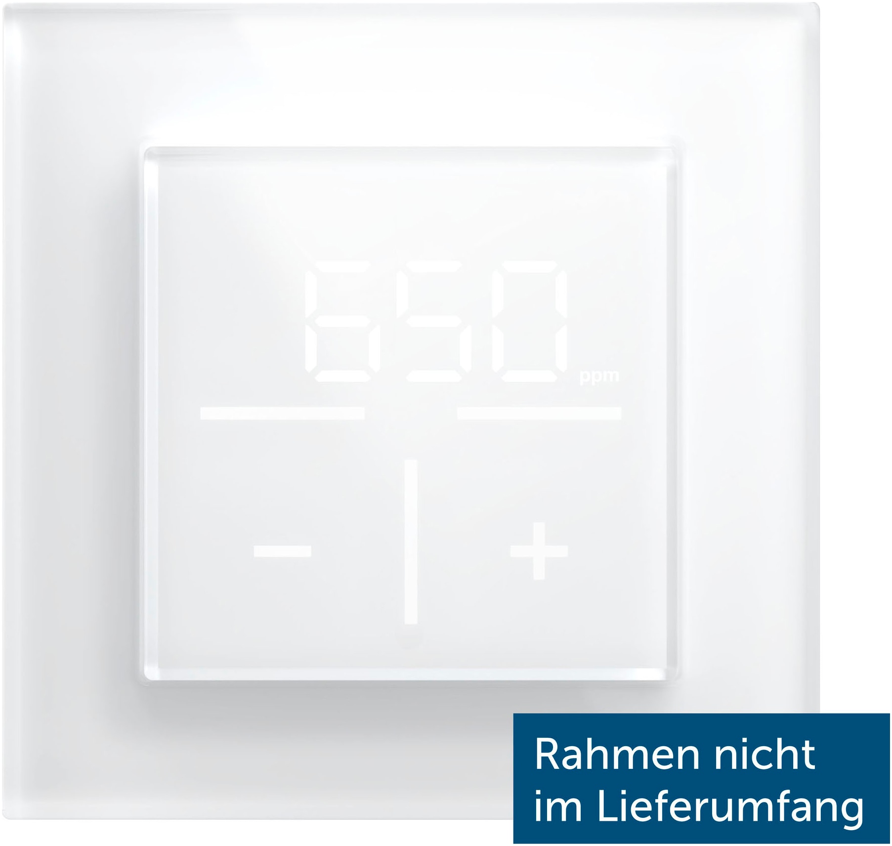 HOMEMATIC IP Smart-Home-Zubehör "Glas-Wandthermostat mit CO2-Sensor", weiß, B:12,5cm H:5cm T:12,5cm, Smart-Home-Stationen - Einheitsgröße