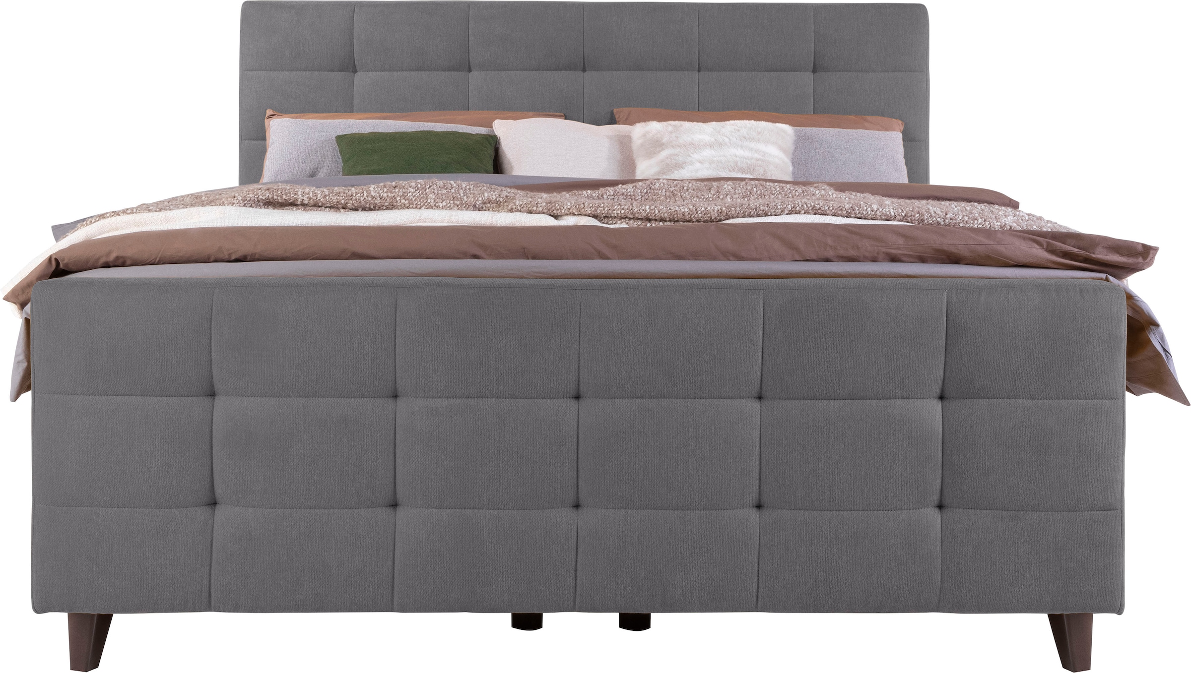 alina Boxspringbett »Dory« inklusive Matratze und Topper, mit Fußteil