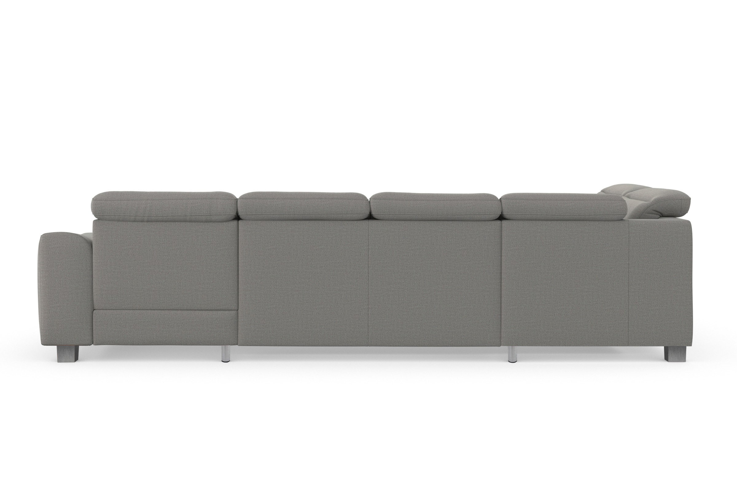 sit&more Wohnlandschaft »Dundee U-Form«, mit Federkern und Edelstahlfüßen, wahlweise mit Kopfteilverstellung
