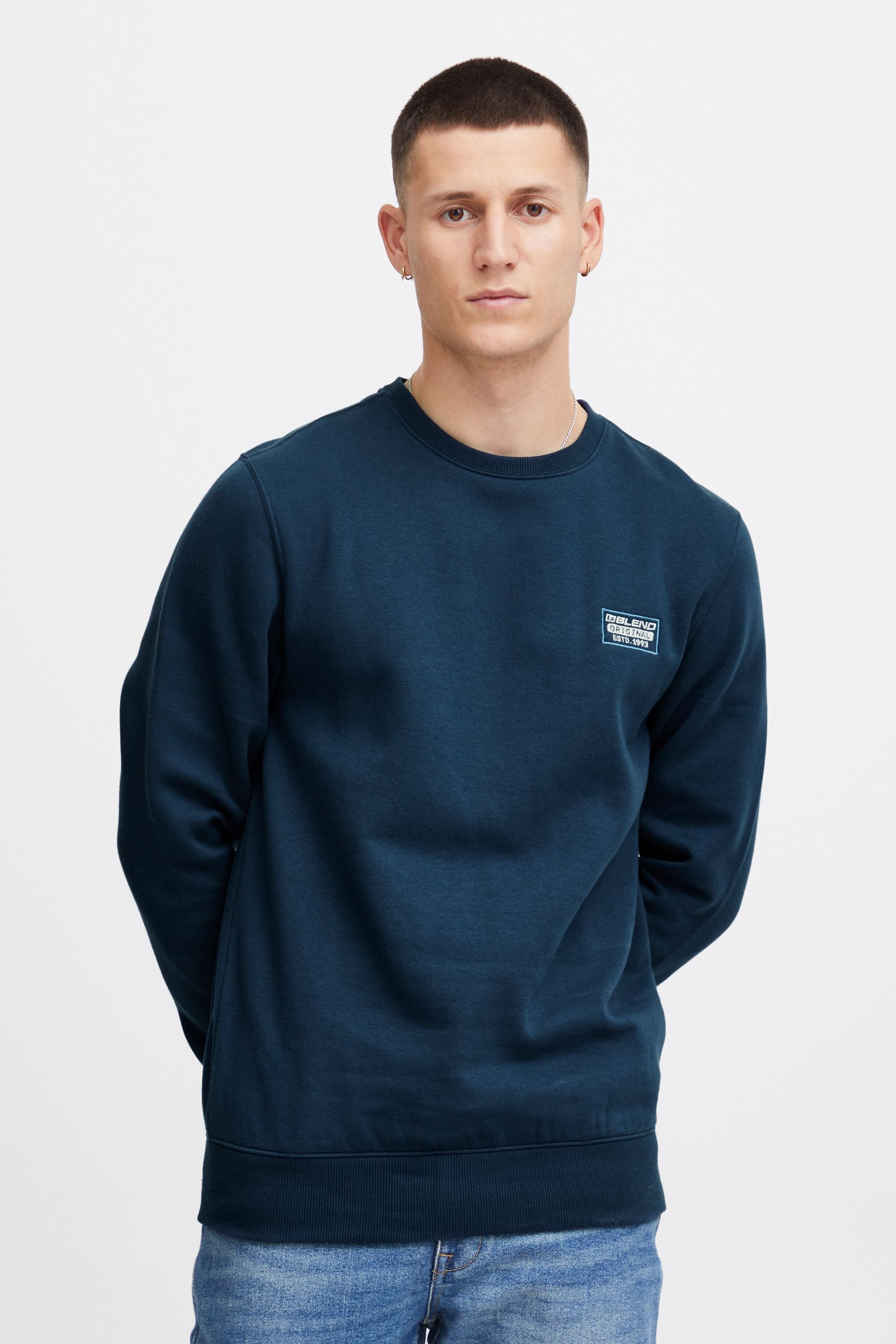 Blend Rundhalspullover "BHKalip", Klassischer Sweatpullover mit Rundhalsaus günstig online kaufen