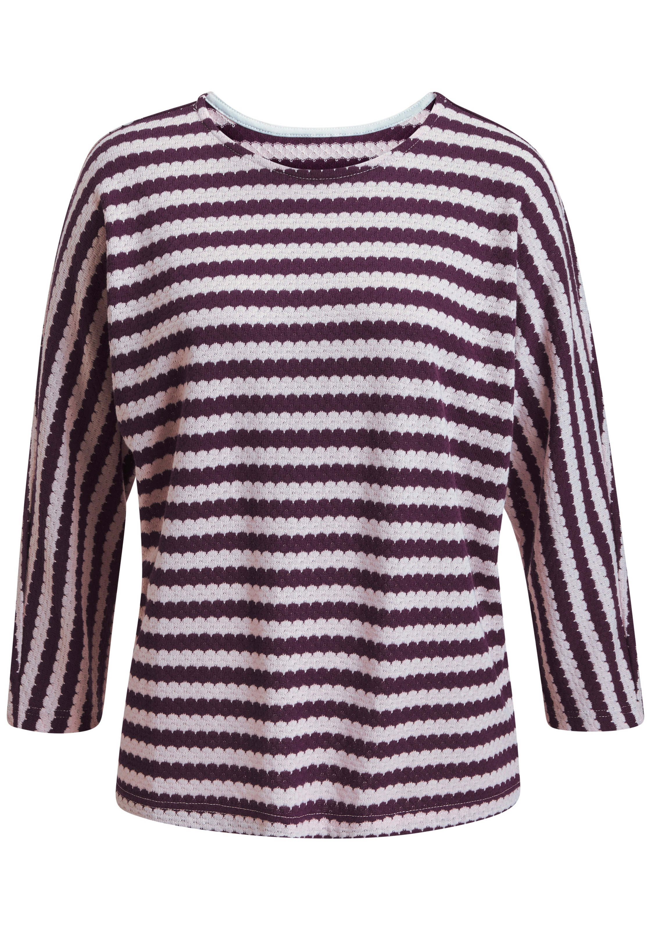 H.I.S 3/4-Arm-Shirt »mit herbstlichem Streifendesign« aus besonderer Strukturqualität