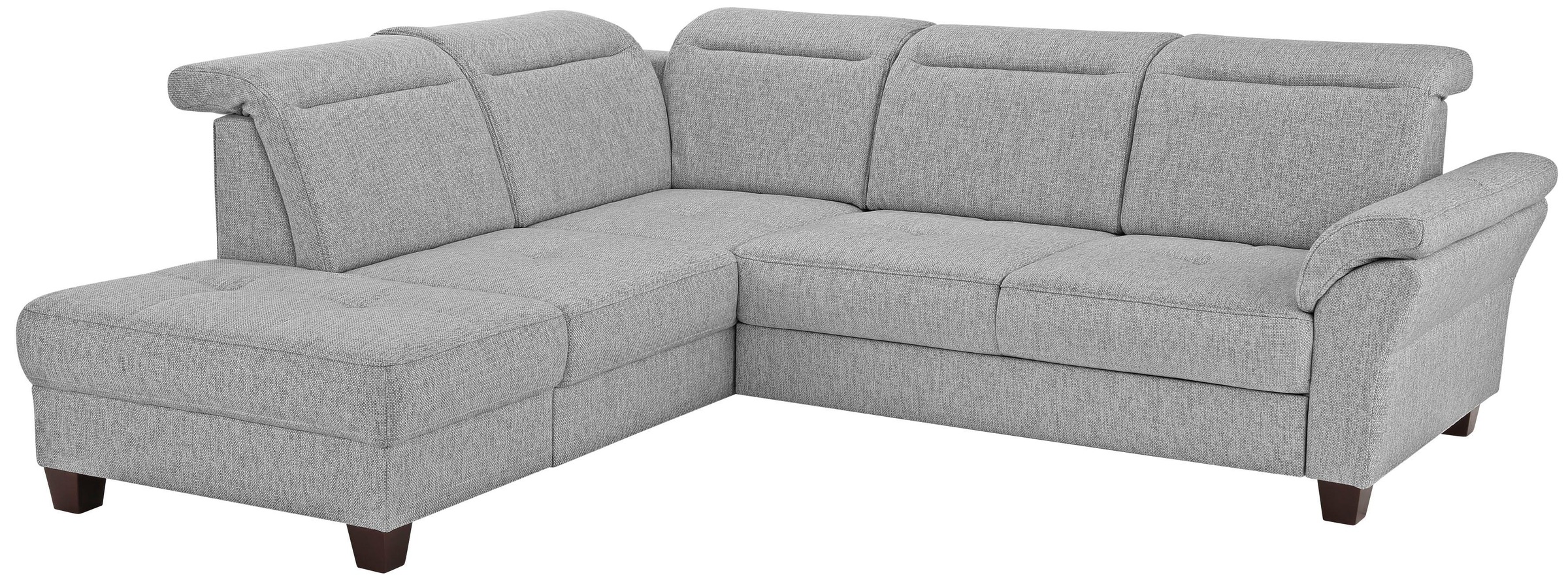 OTTO home Ecksofa "Solvei L-Form" wahlweise auch mit Kopfteilverstellung und Schlaffunktion, Federkern