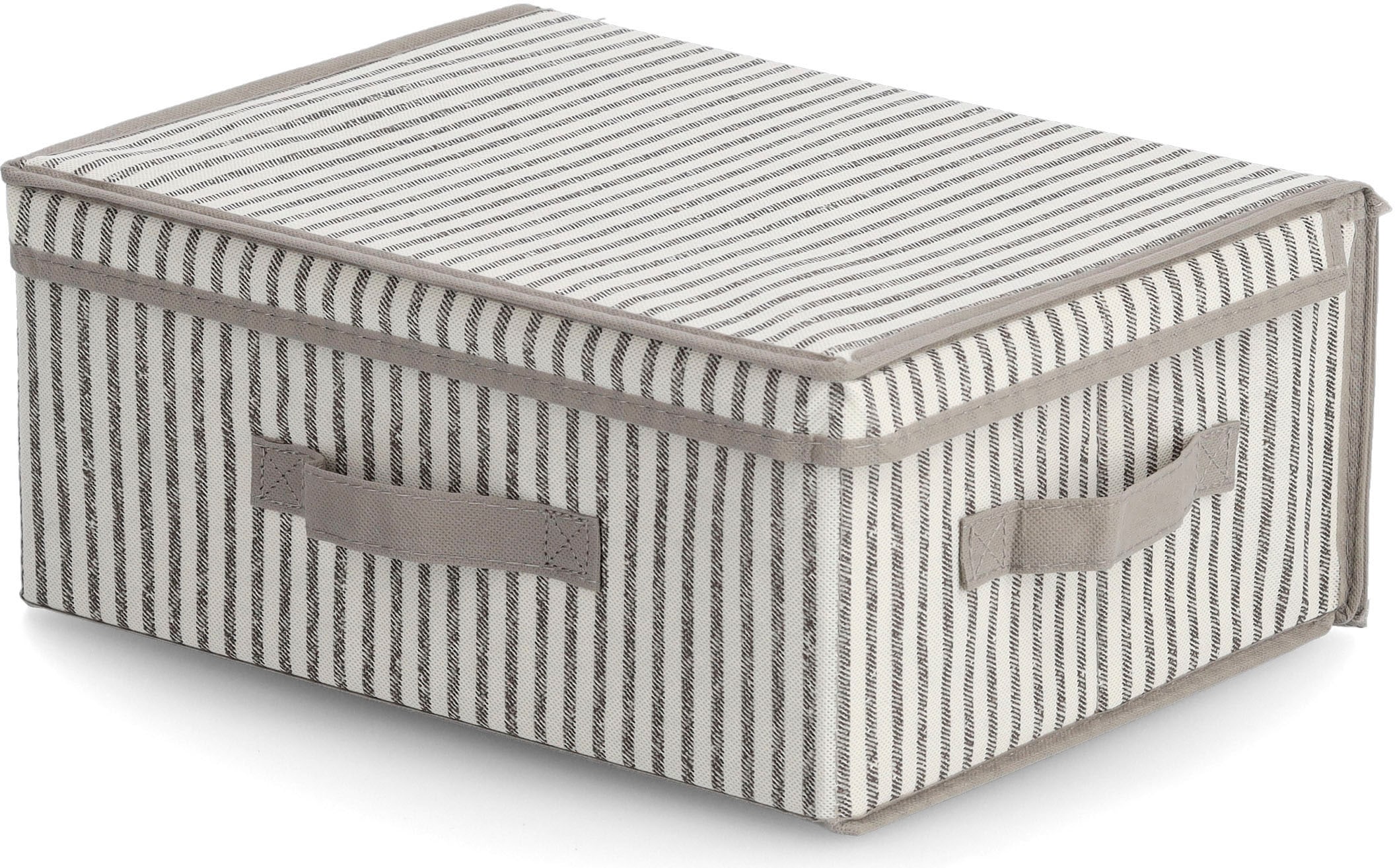 Zeller Present Aufbewahrungsbox "Stripes", Vlies, beige günstig online kaufen