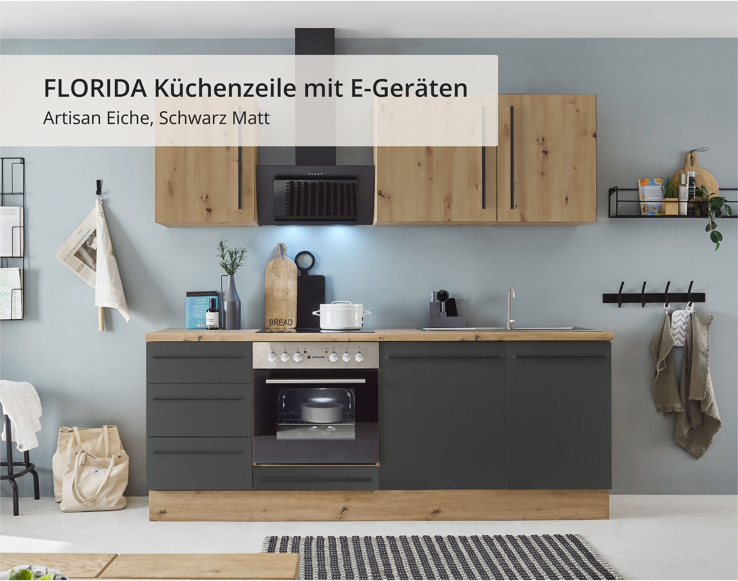KOCHSTATION Küchenzeile "KS-Florida mit 38mm starker Arbeitsplatte", Breite günstig online kaufen