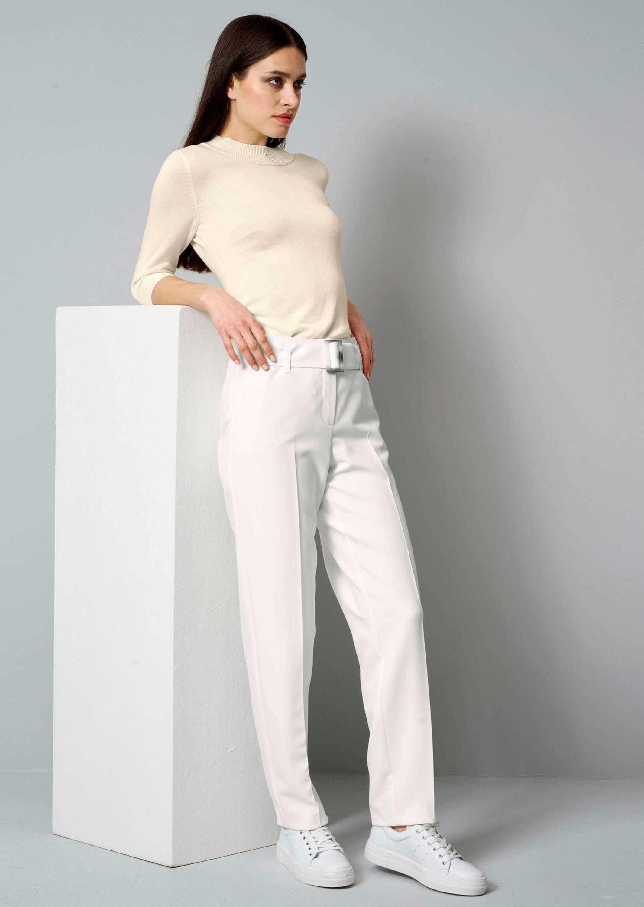 Alba Moda Stoffhose »Hose Hose mit Gürtel«