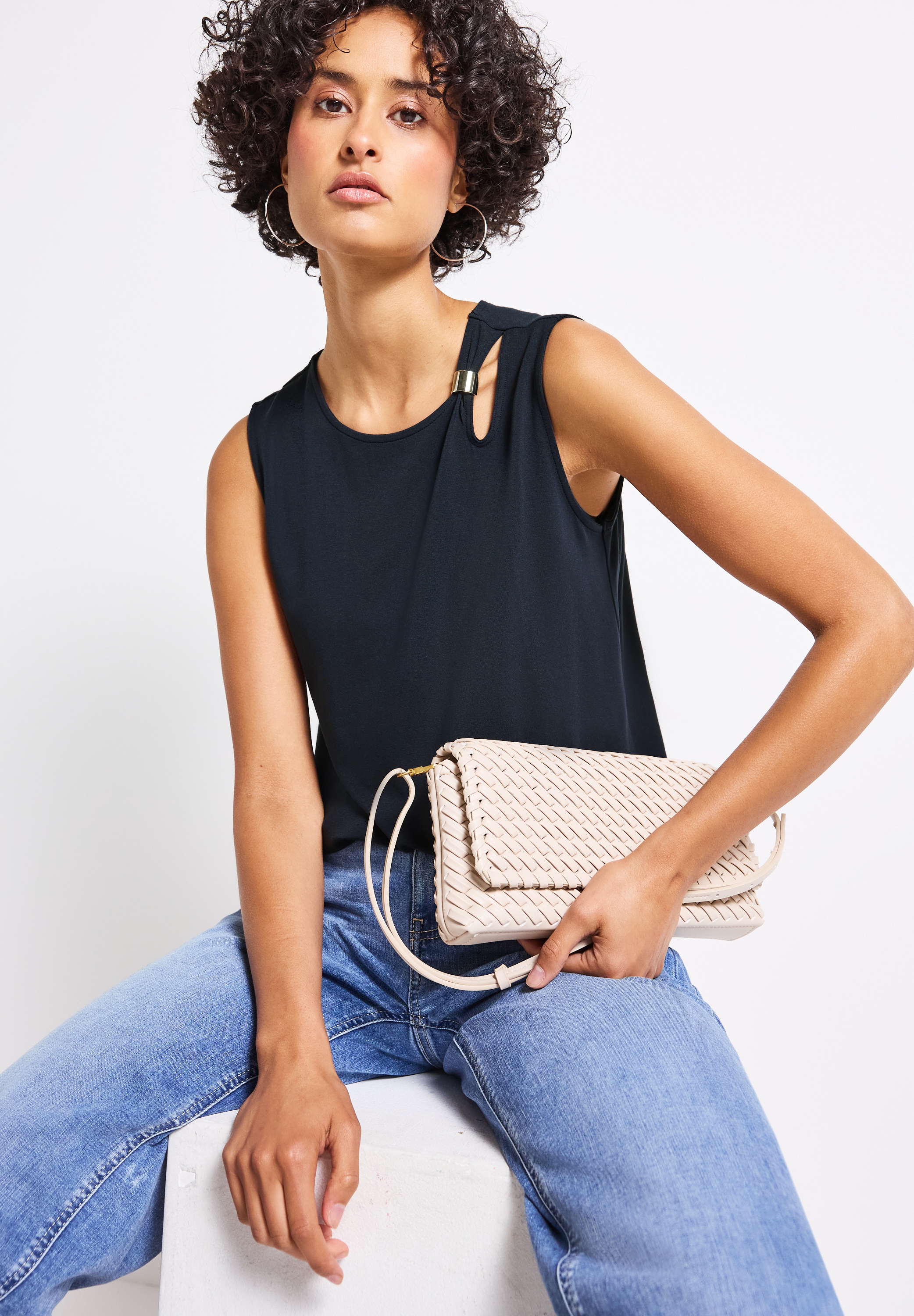 STREET ONE Shirttop, mit Cut-Out