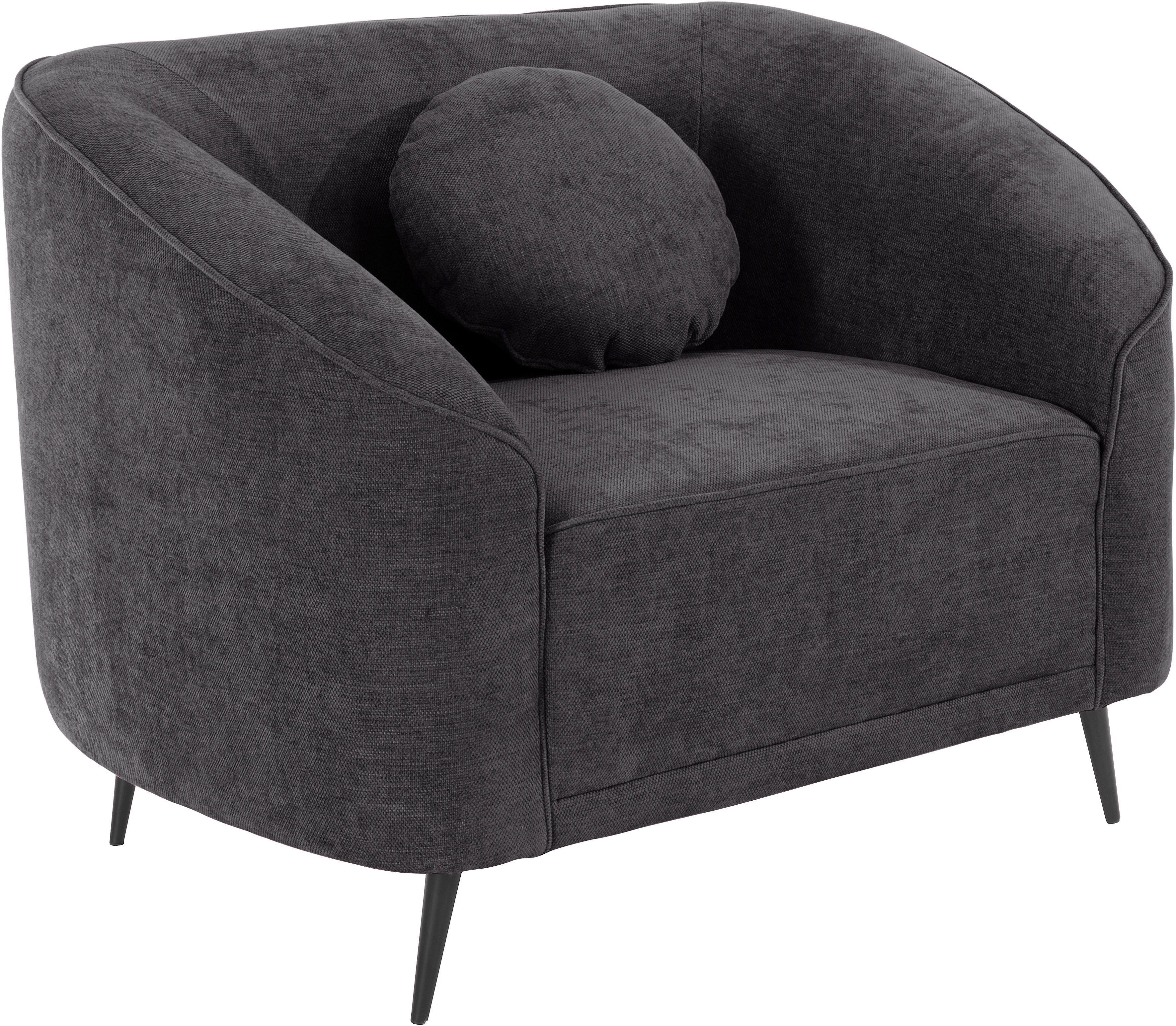 Thumbnail - Home affaire Sessel "Ashly" in 3 Bezugsvarianten, Bouclé, Samtoptik und Struktur weich.