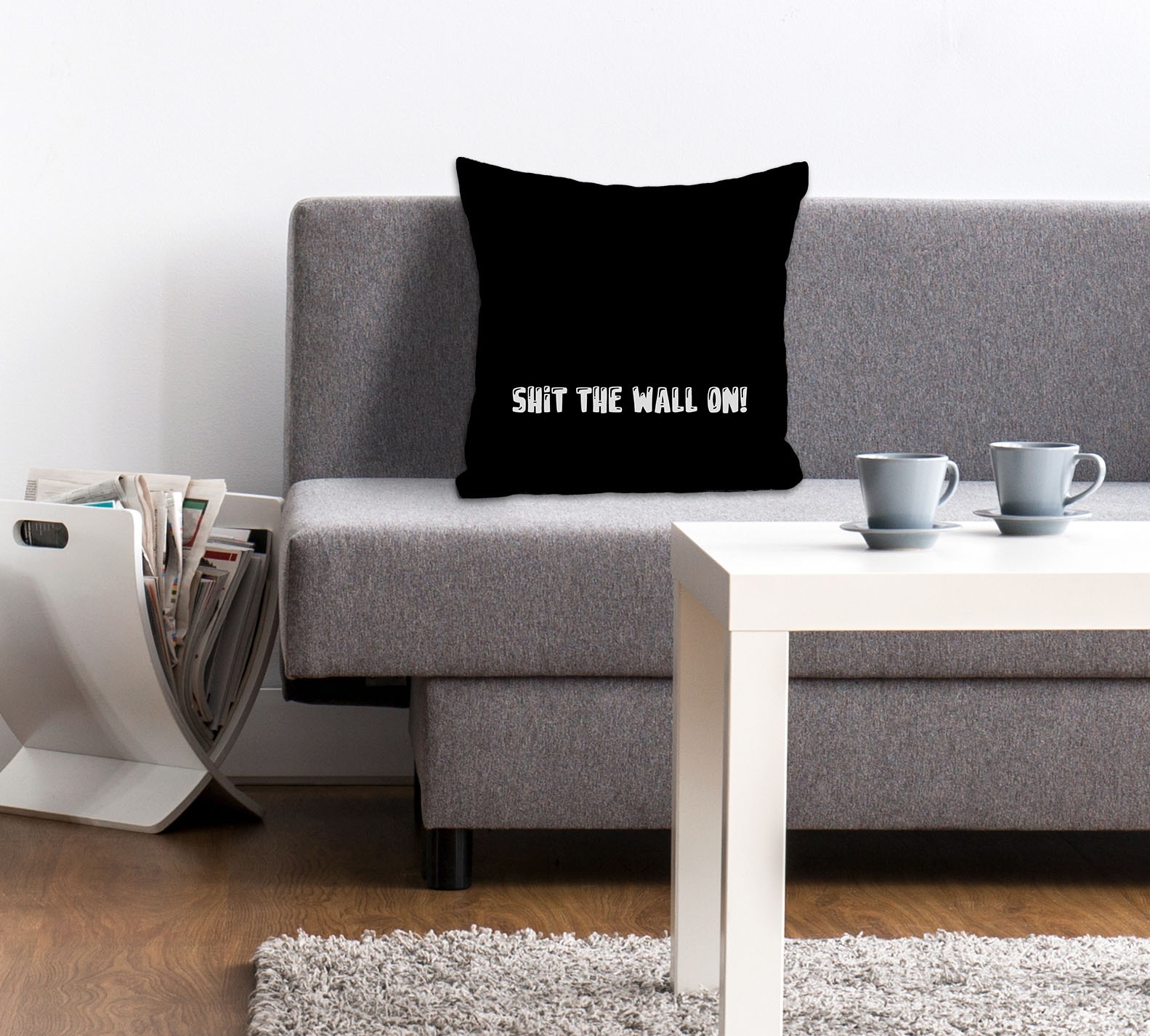 queence Dekokissen "SHIT THE WALL ON 2.0" Kissenhülle ohne Füllung, 1 Stück günstig online kaufen