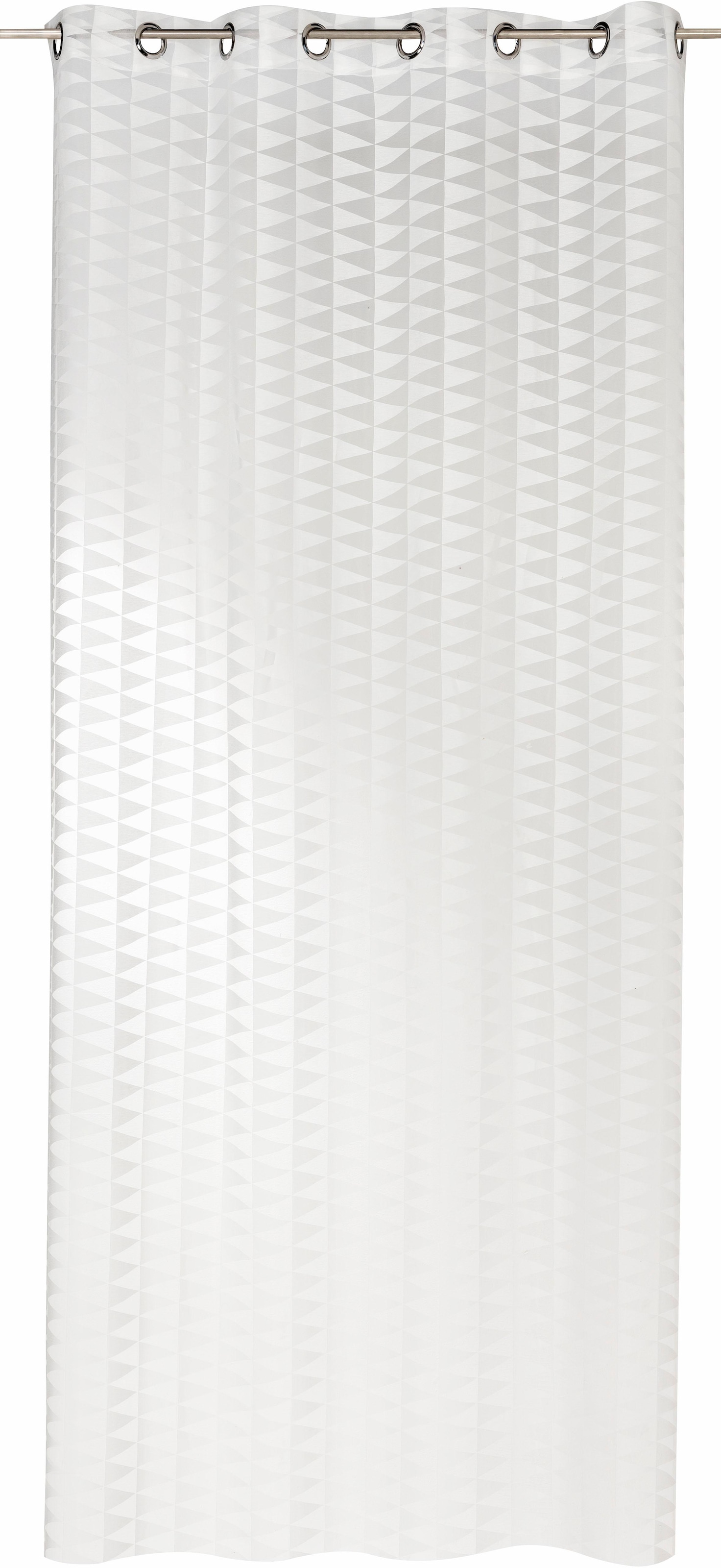 freundin Home Collection Gardine »Nordic Living 00 weiß«, (1 St.)