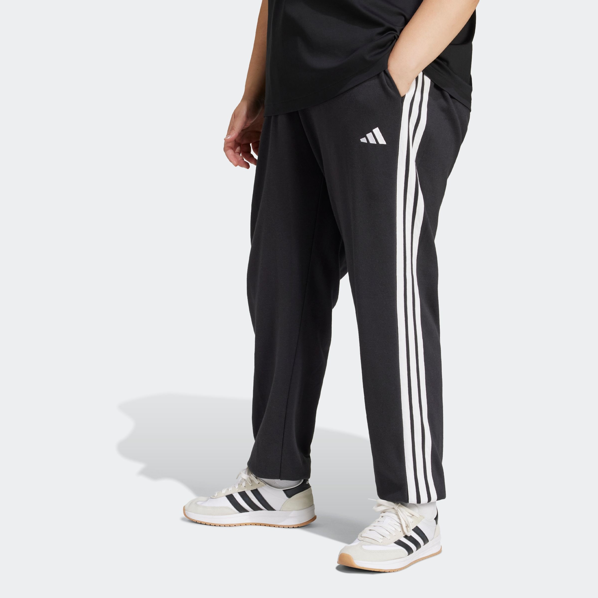 adidas Sportswear Sporthose "ESSENTIALS 3-STREIFEN FRENCH TERRY CUFFED" günstig online kaufen