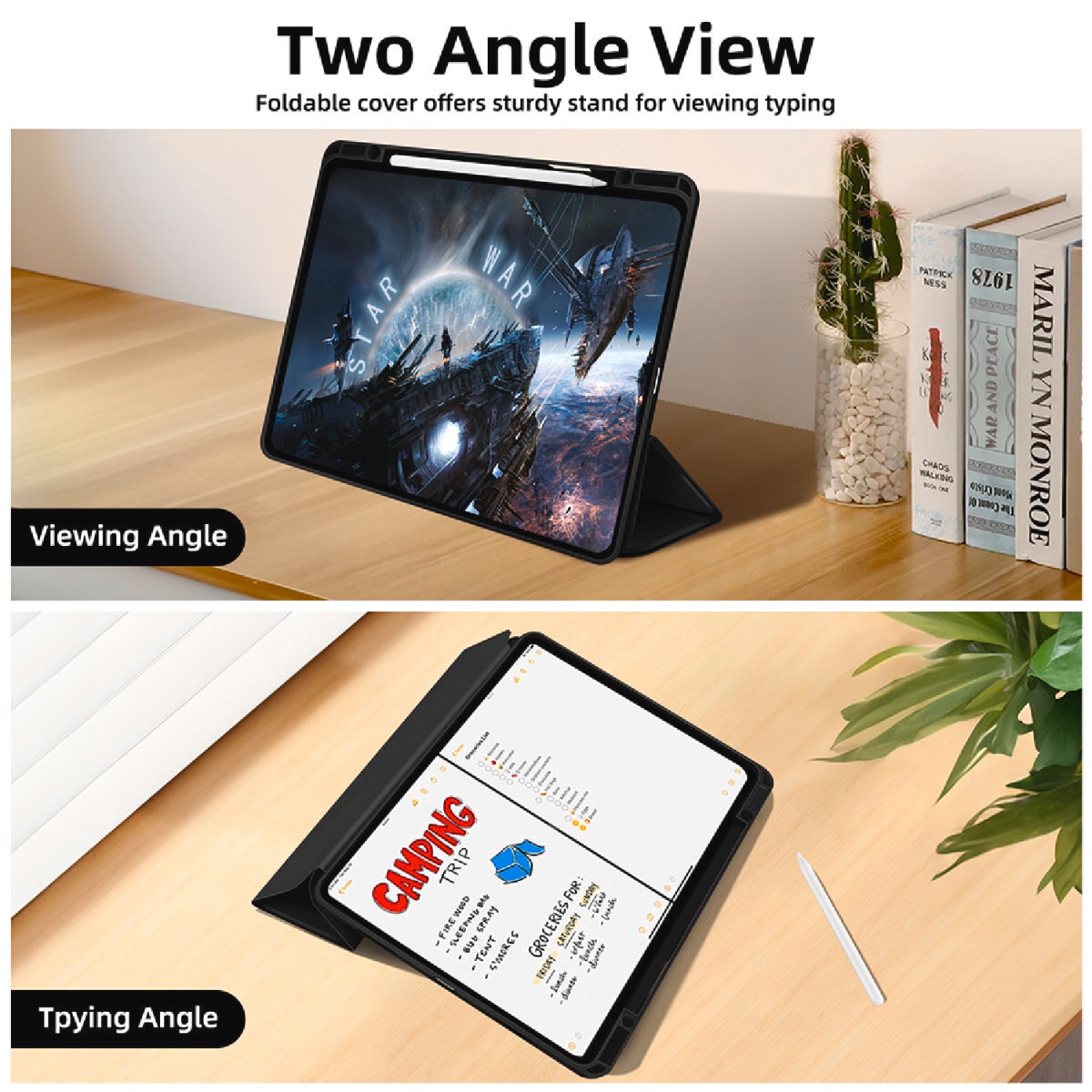 4smarts Tablet-Hülle »Folio Case Basic für Apple iPad Pro 11 (M4, 2024)«, Backcover, Schutzhülle, Handyschutzhülle, Case, Schutzcase, stoßfest