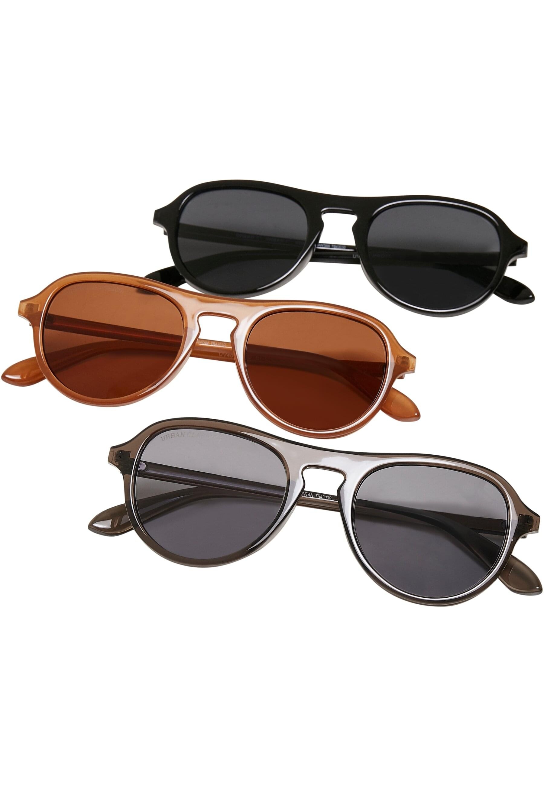 URBAN CLASSICS Sonnenbrille »Urban Classics Unisex Sunglasses Kalimantan 3-Pack«