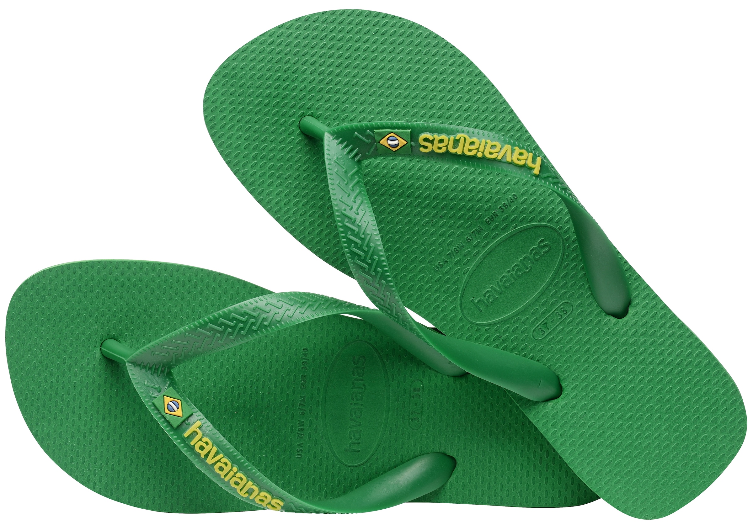 Havaianas Zehentrenner »BRASIL LOGO NEON«, Sommerschuh, Schlappen, Poolsildes mit Brasil Detail