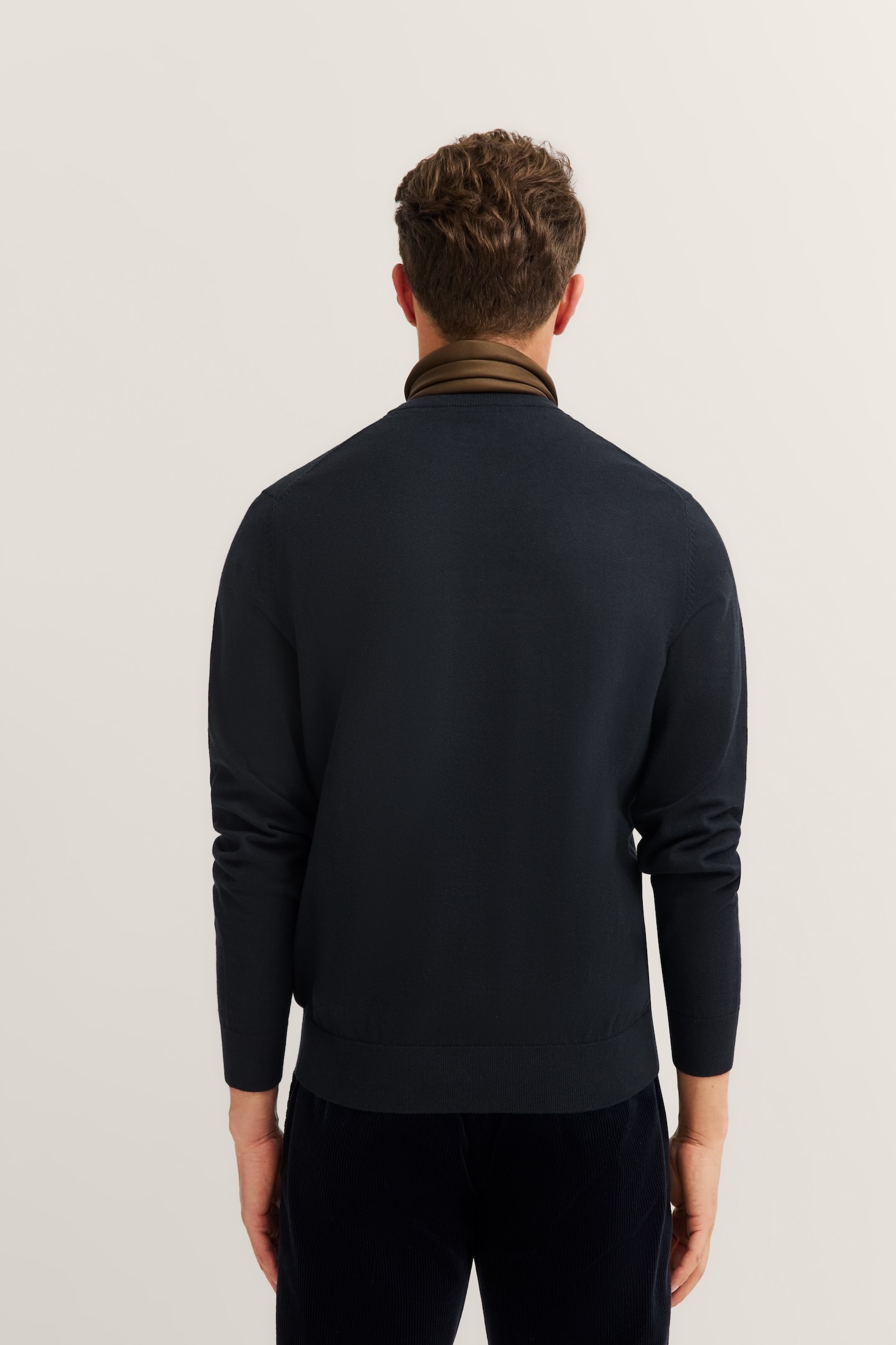 bugatti Rundhalspullover "Regular Fit", aus Baumwolle-Kaschmir-Mix günstig online kaufen