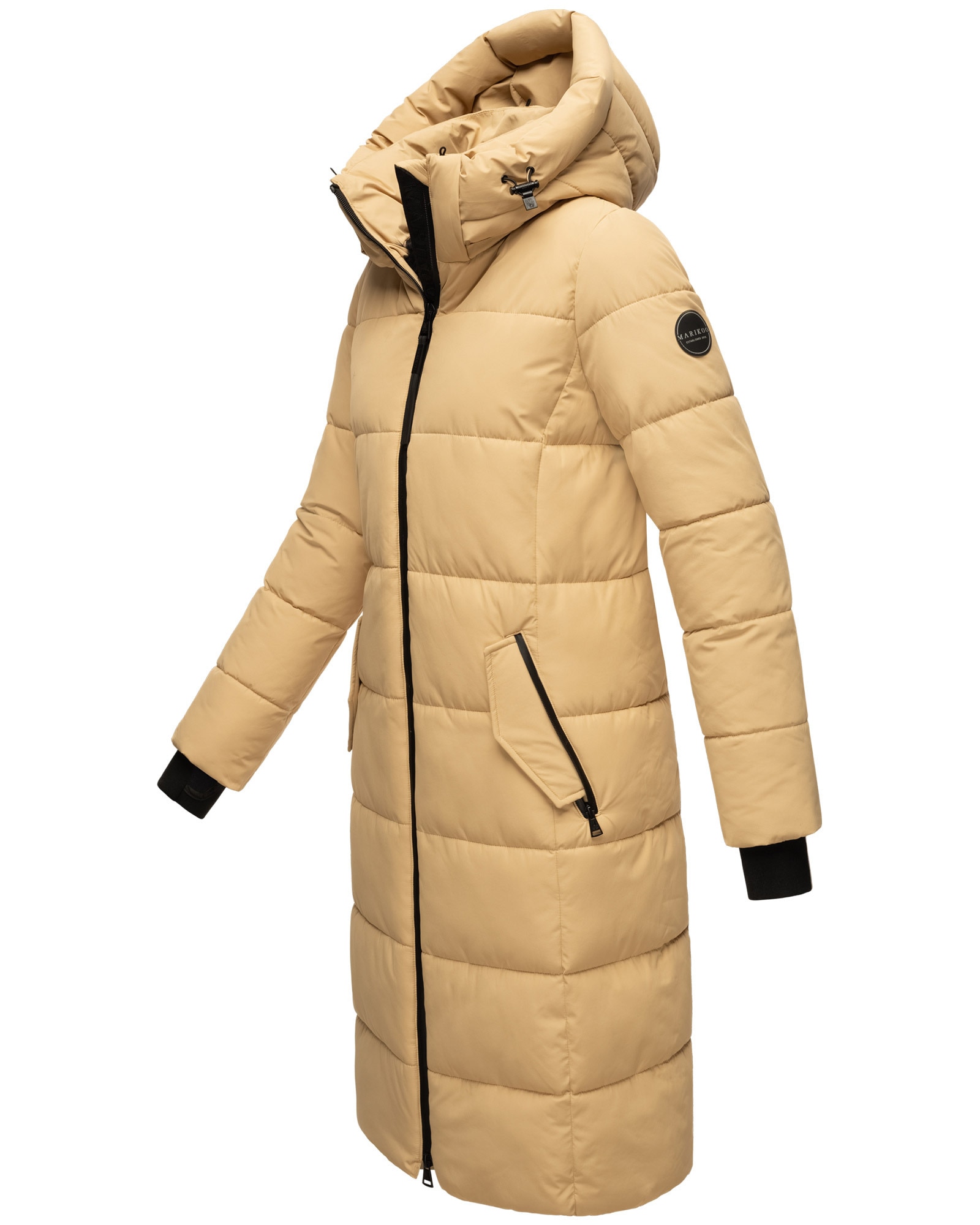 Marikoo Steppjacke »Zuraraa XVI«, langer Winter Mantel gesteppt