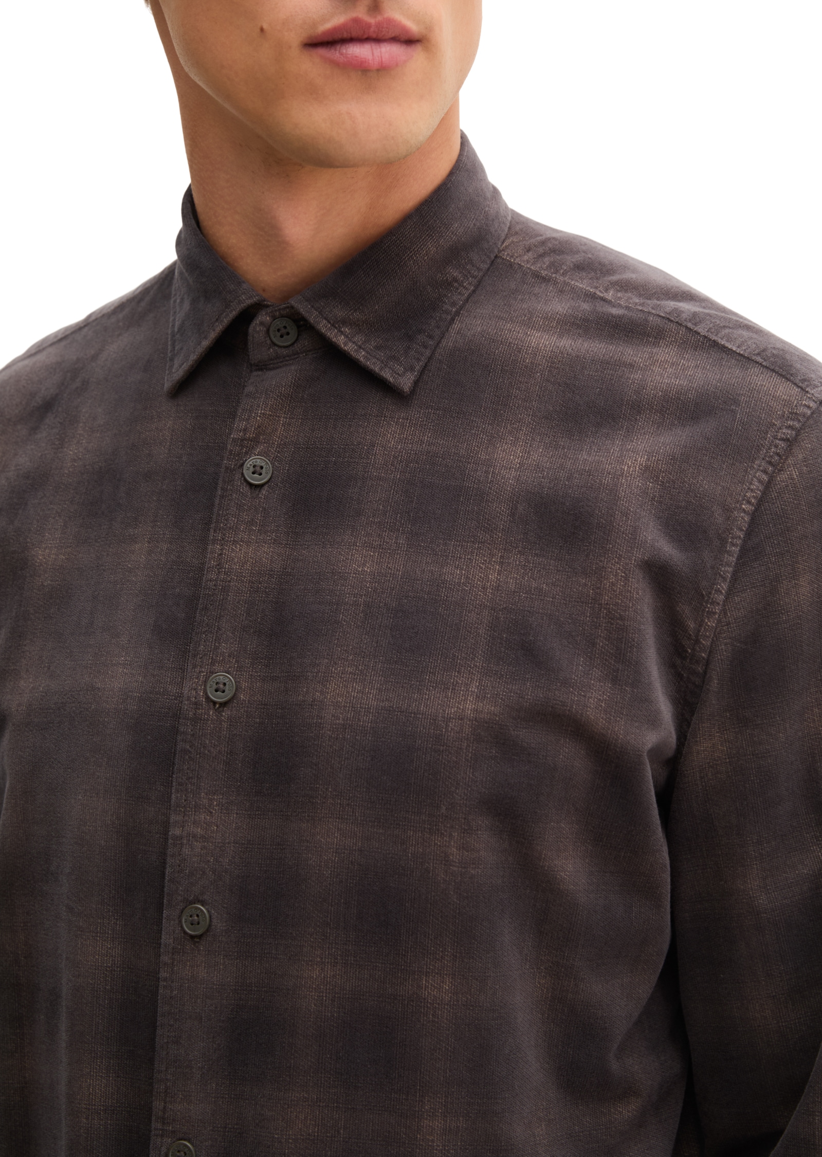 Marc O'Polo Langarmhemd »aus samtigen Bio-Baumwoll-Twill«