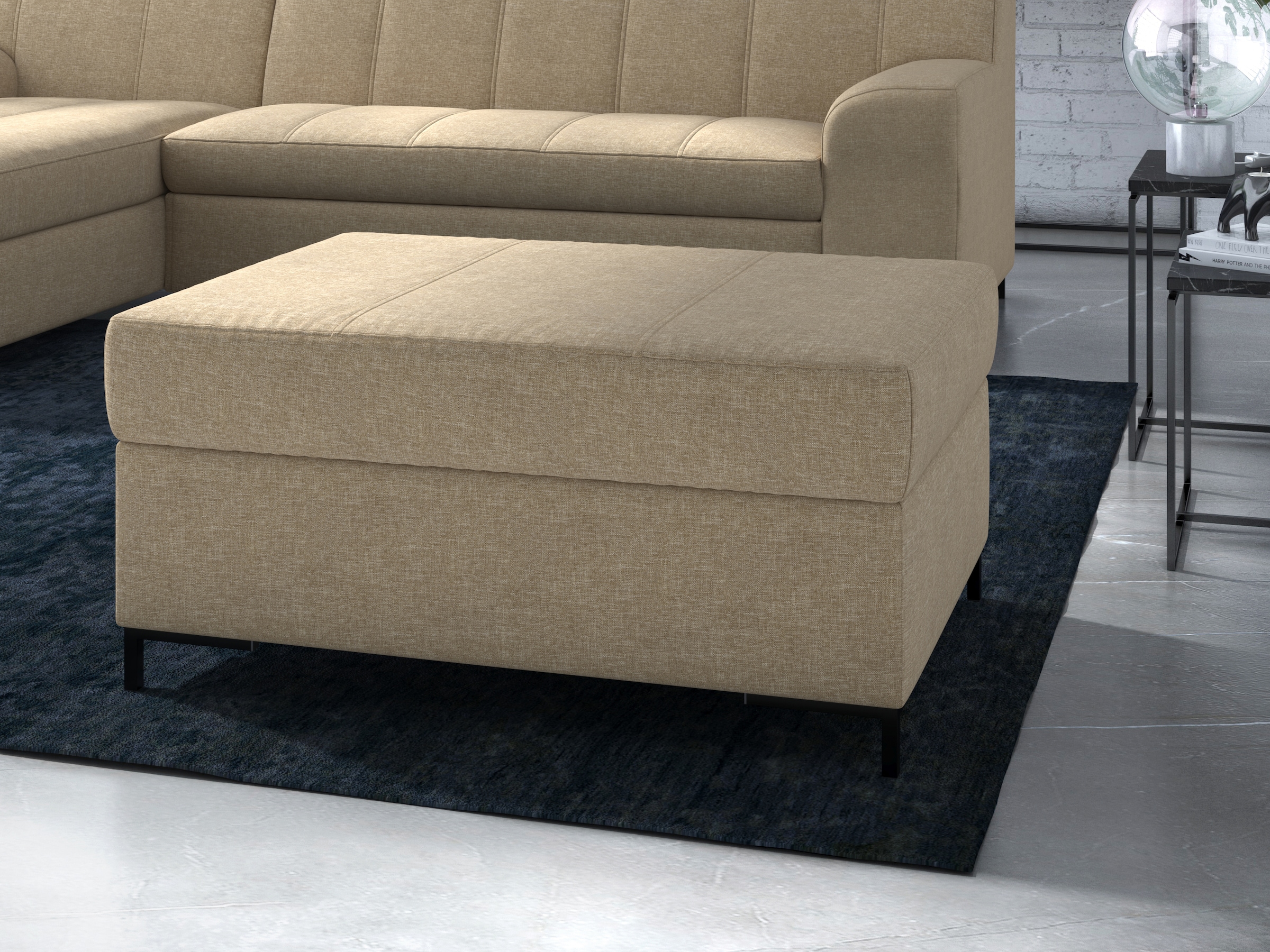 Home affaire Polsterhocker "Balme" passend zur Serie "Balme" günstig online kaufen