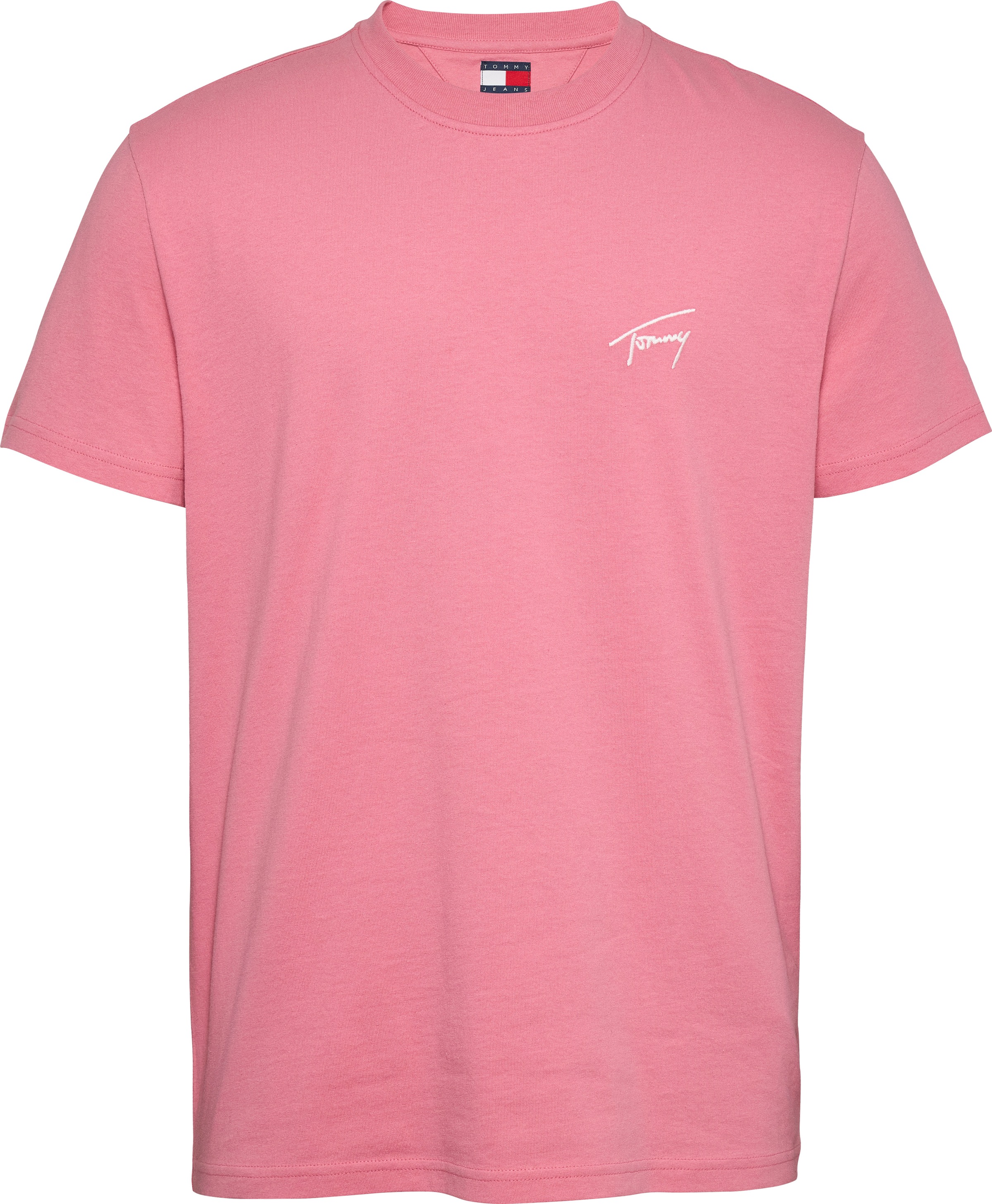 Tommy Jeans T-Shirt »TJM REG SIGNATURE TEE EXT«, in Unifarbe