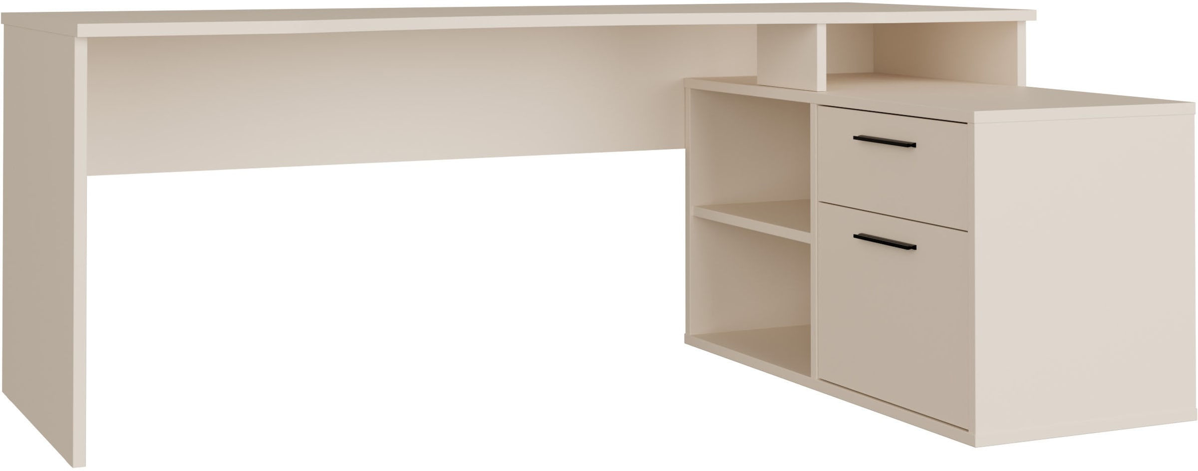 FORTE Schreibtisch "Eckschreibtisch Tezaur" mit viel Stauraum, B/H/T 200/75 günstig online kaufen