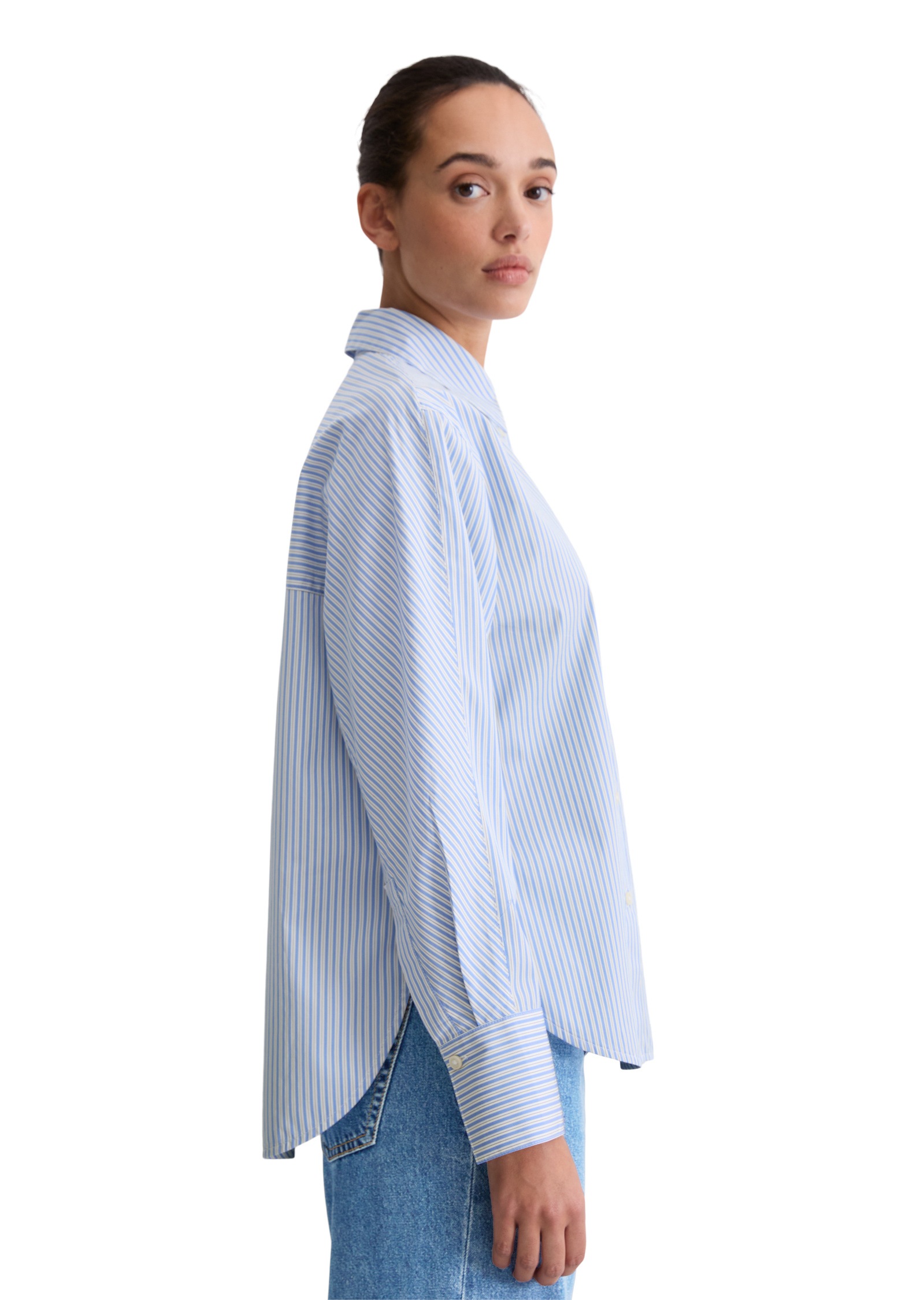 Marc OPolo Langarmbluse "aus Premium-Baumwoll-Popeline" günstig online kaufen