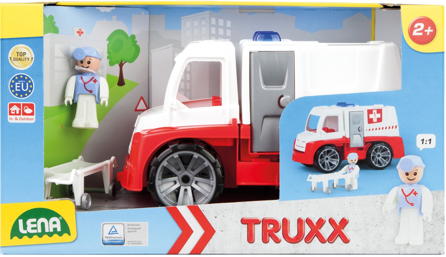 Lena® Spielzeug-Krankenwagen »Truxx«, Made in Europe