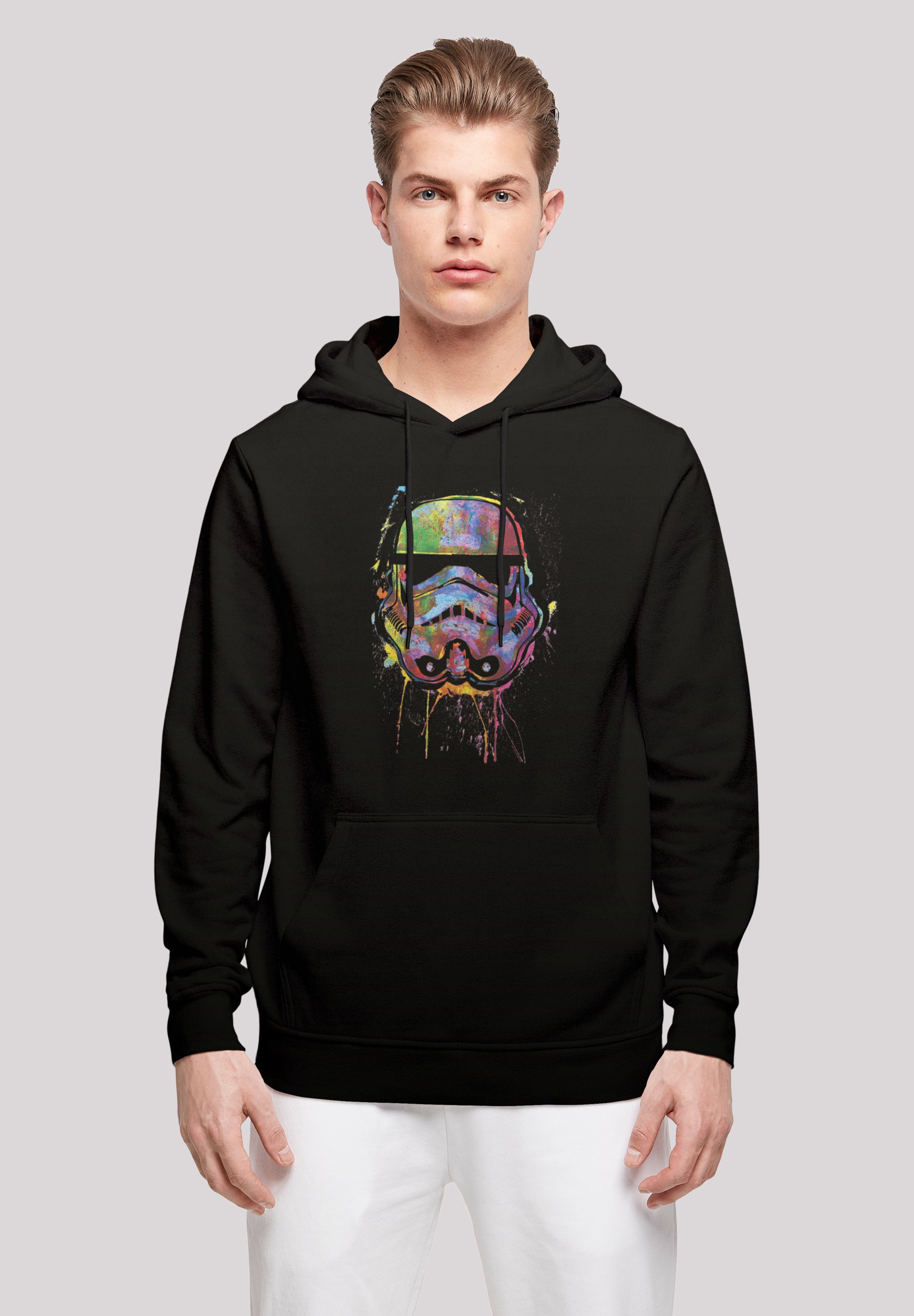 F4NT4STIC Rundhalspullover »F4NT4STIC Herren Stormtrooper Paint Splats with Basic Hoody«, (1 tlg.)