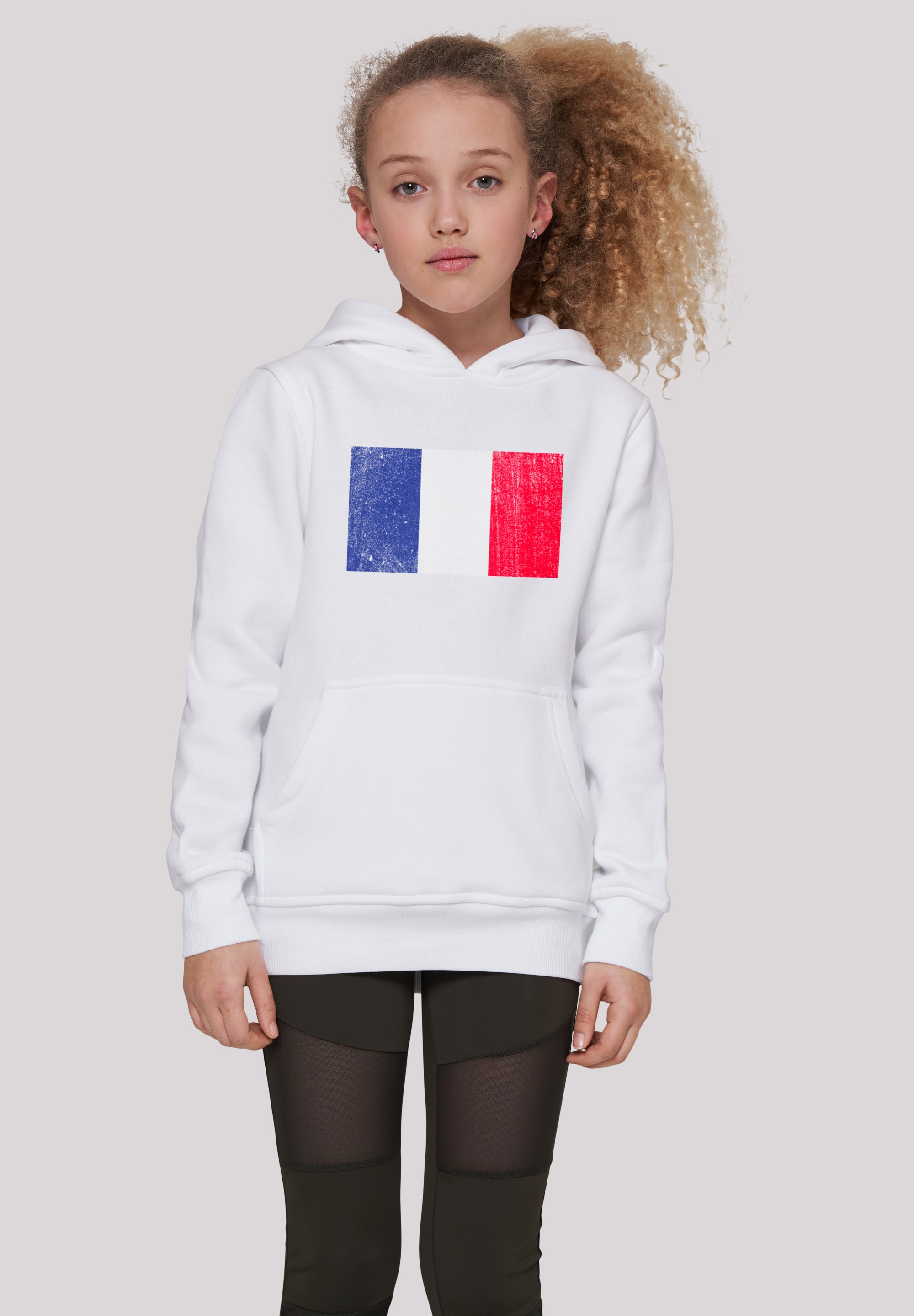 kaufen distressed«, Frankreich »France Kapuzenpullover Print Flagge | BAUR online F4NT4STIC