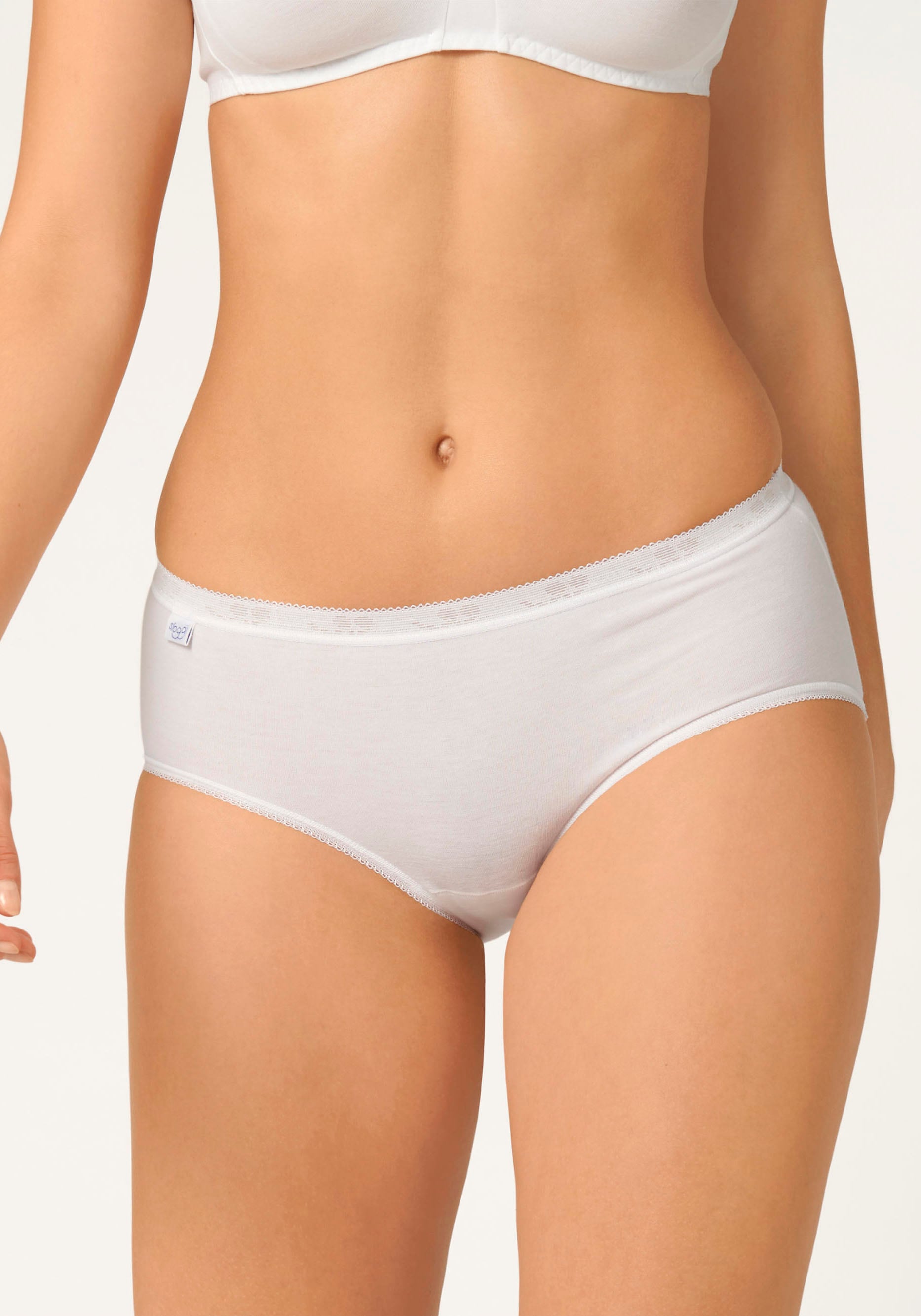 sloggi Slip »Basic+ Midi 4P«, (4er Pack), perfekter Sitz