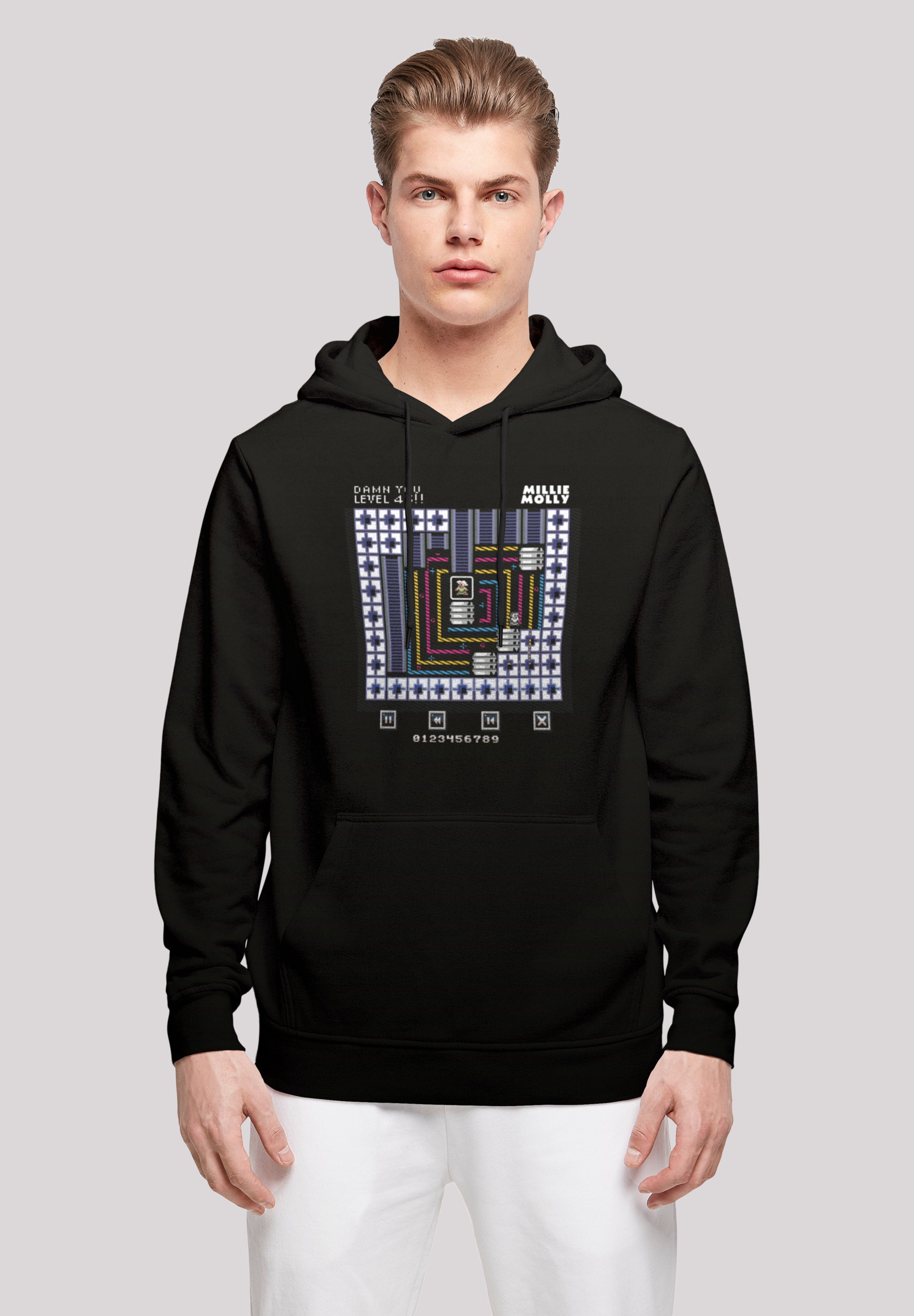 F4NT4STIC Kapuzenpullover "Retro Gaming Level 45", Print günstig online kaufen