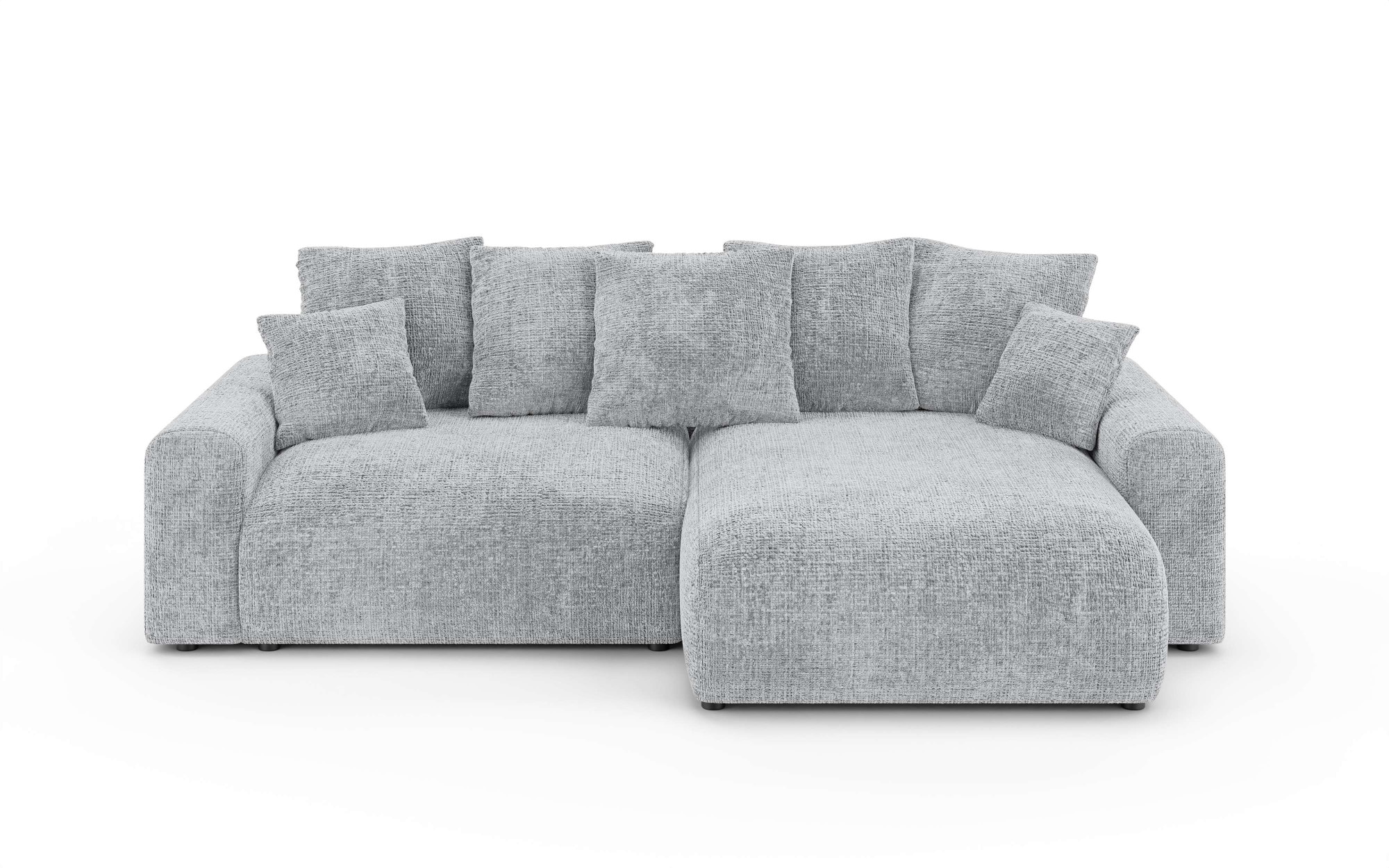 Home affaire Ecksofa »LAKESIDE klein mit Bettfunktion und Bettkasten, B/T/H 235/142/84 cm«, L-Form, Recamiere beidseitig montierbar, mit Wellenunterfederung