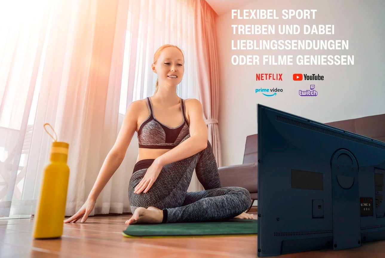Telefunken LED-Fernseher »mobiler Akku-TV PL32OI«, HD ready, Smart-TV
